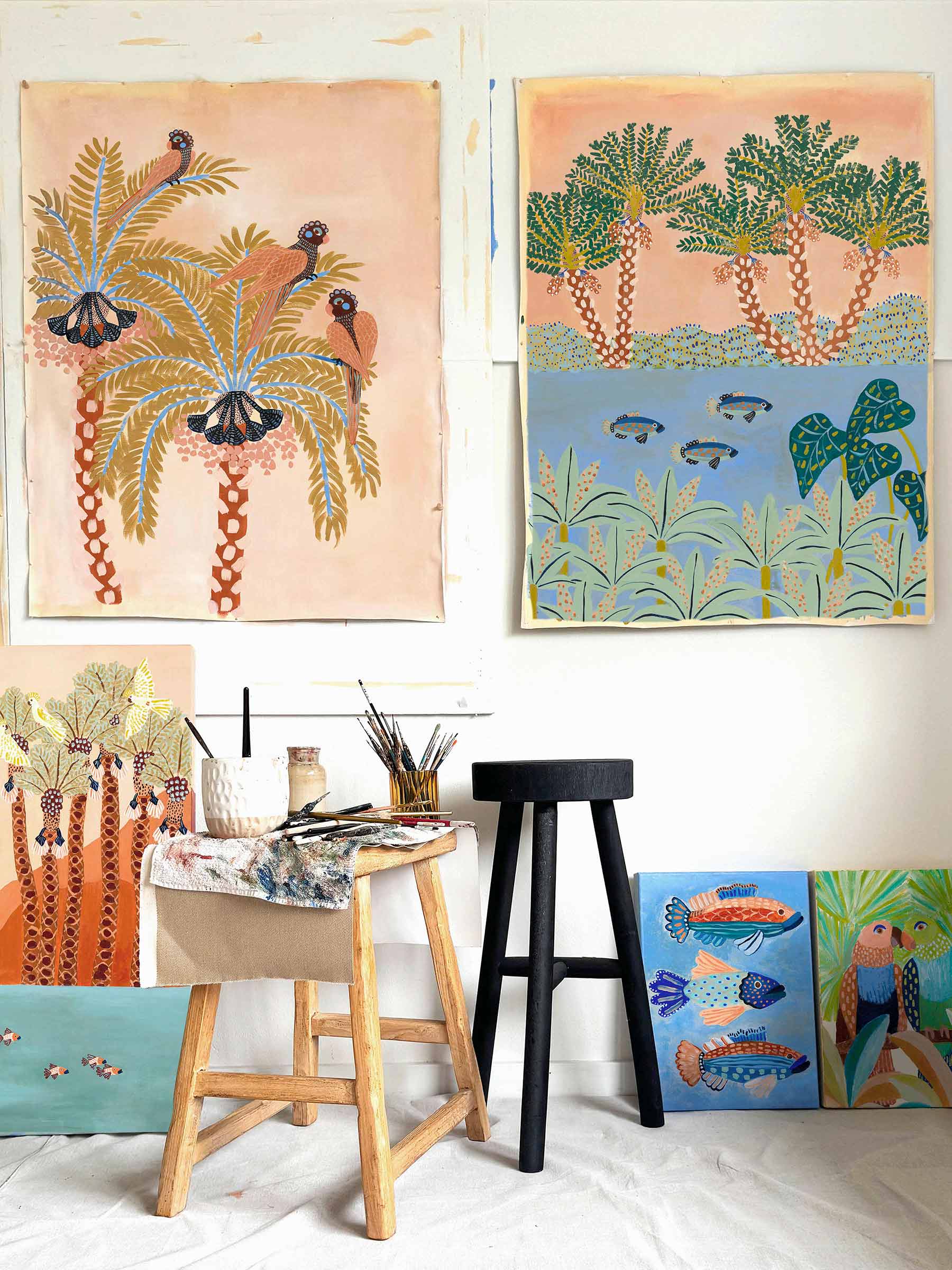 Vibrant Cove Original Painting