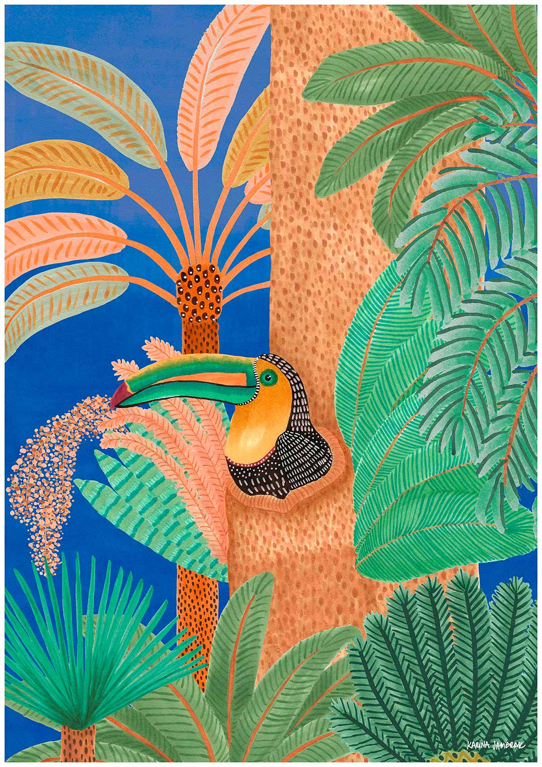 Moonlight Goodnight Toucan Fine Art Print