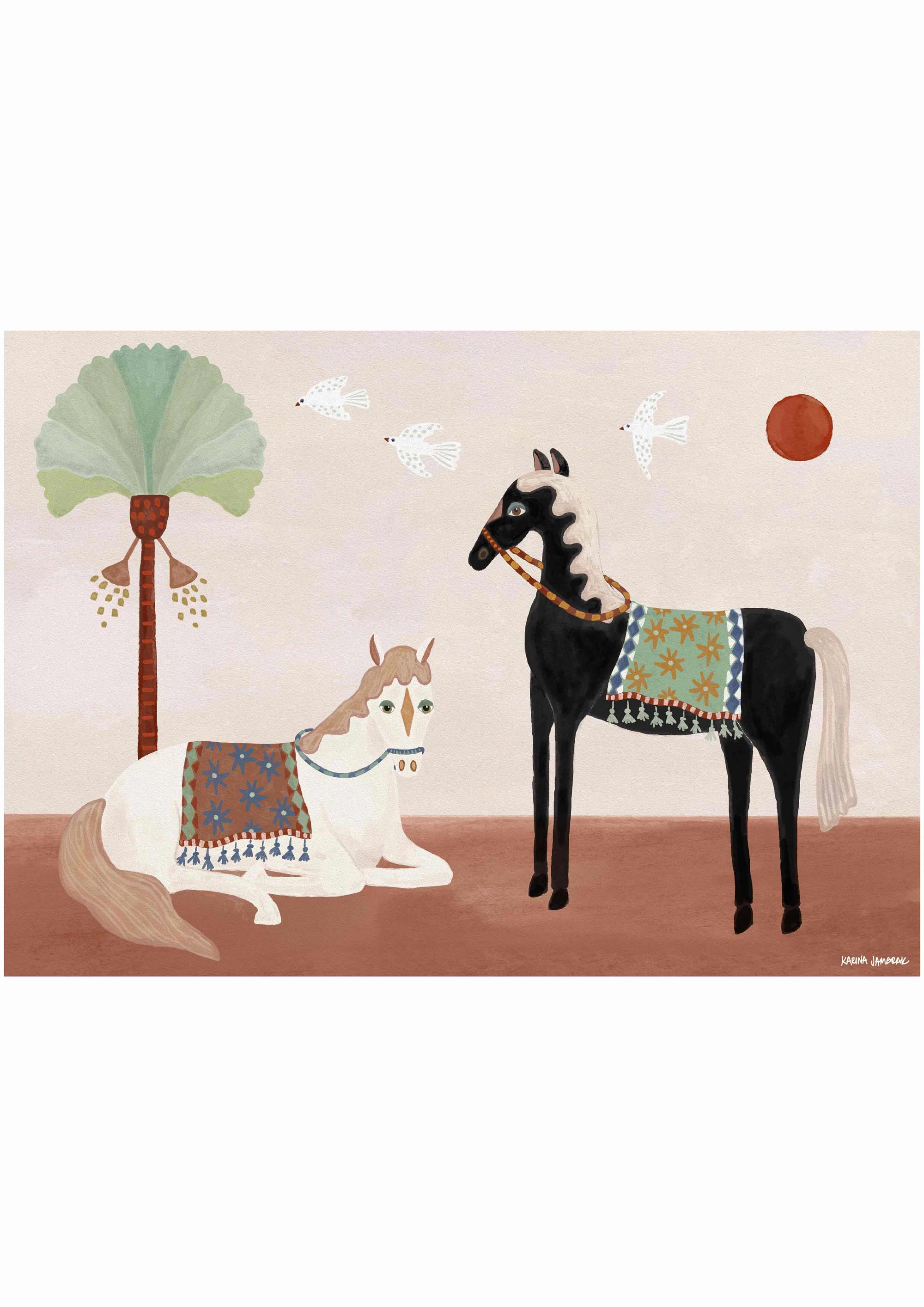 Black Beauty Ranch Fine Art Print