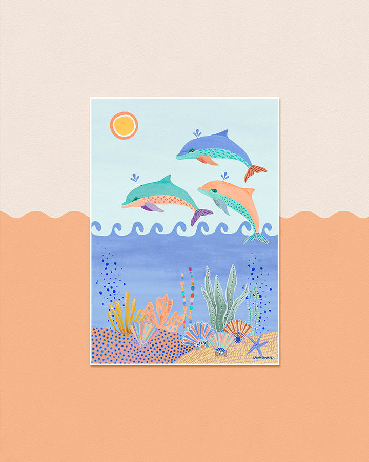 Dolphin Dance Fine Art Print