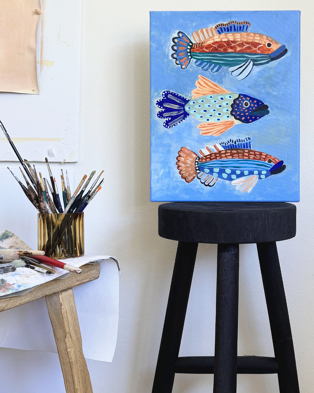 Fish Trio Original Painting