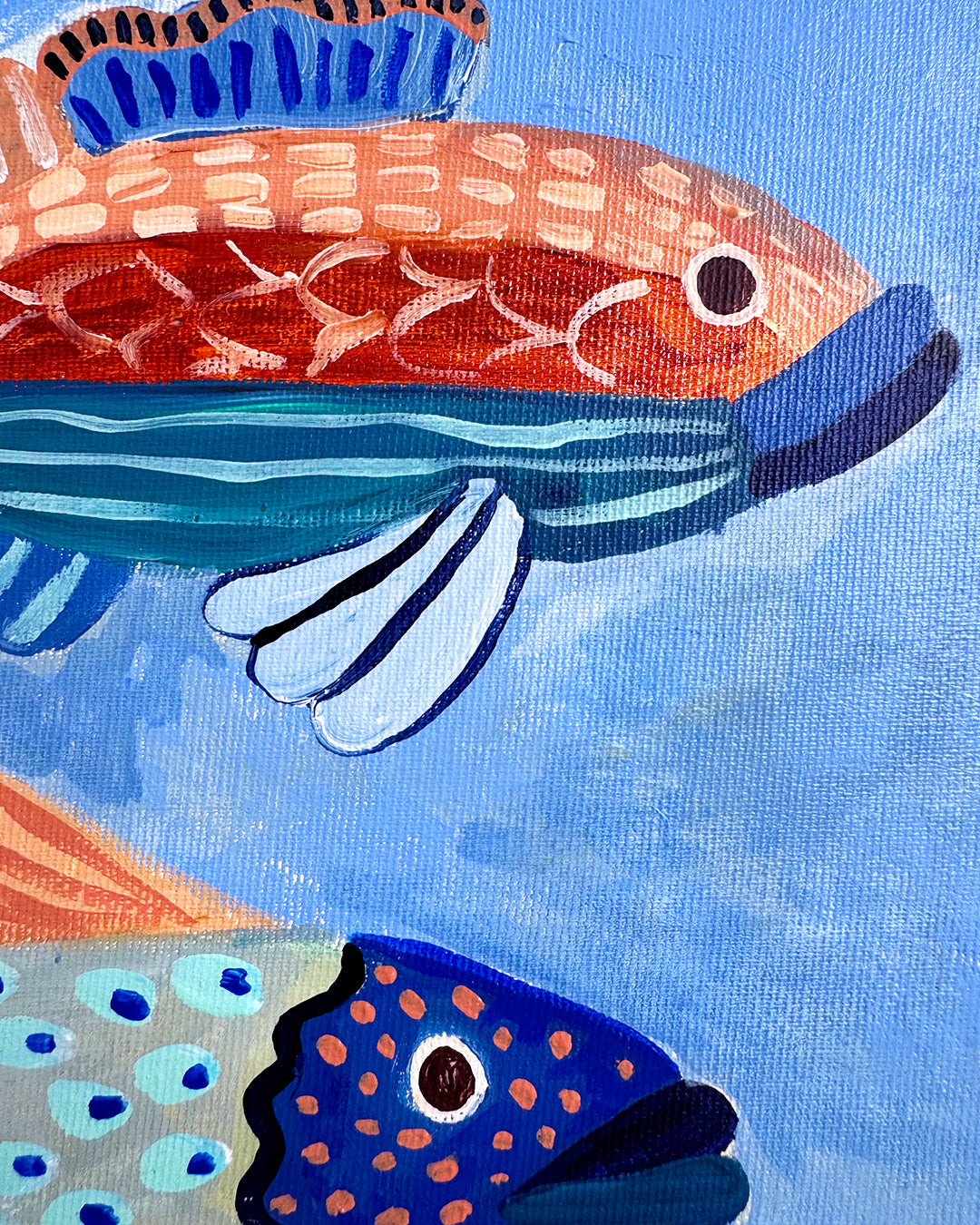 Fish Trio Original Painting