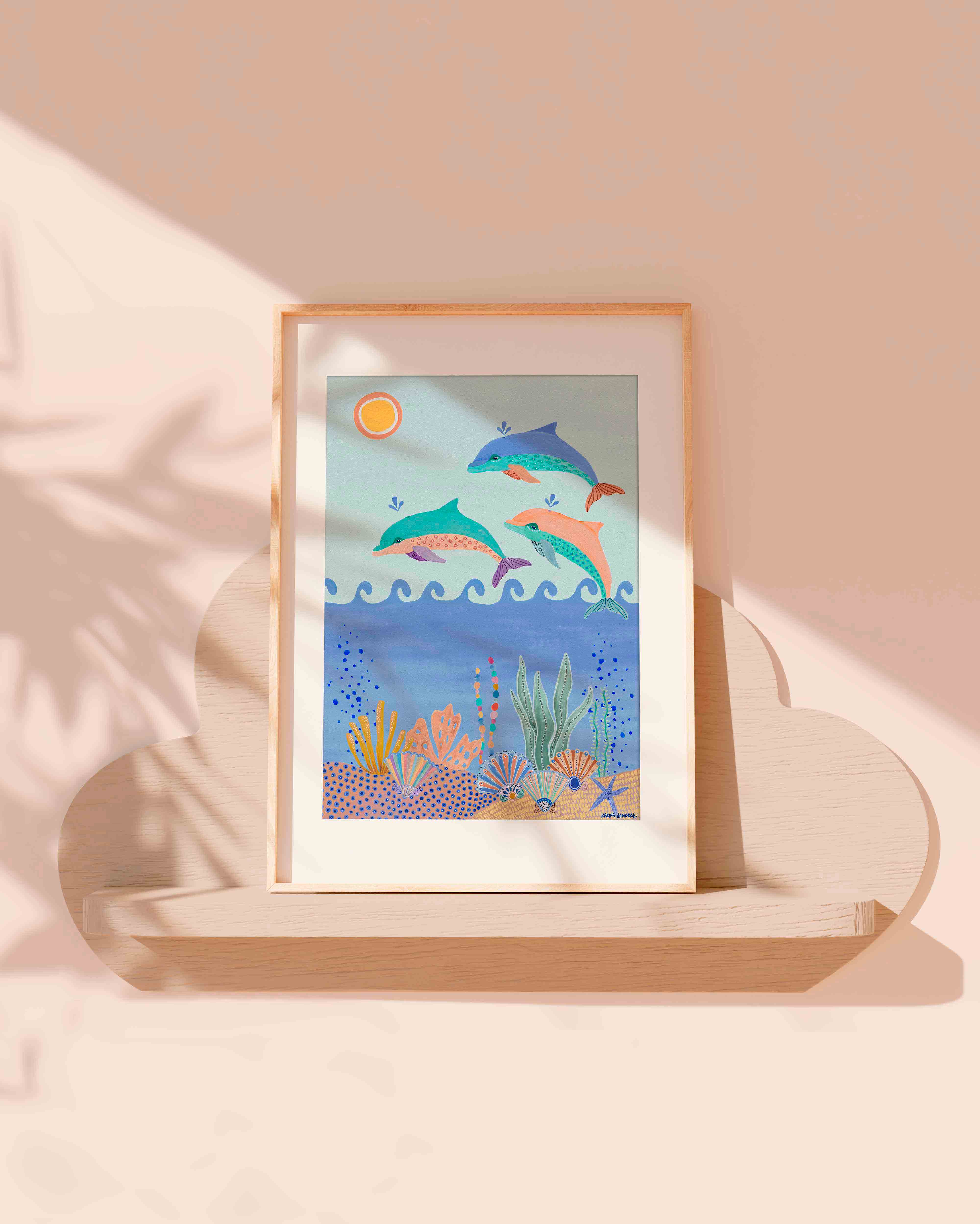 Dolphin Dance Fine Art Print