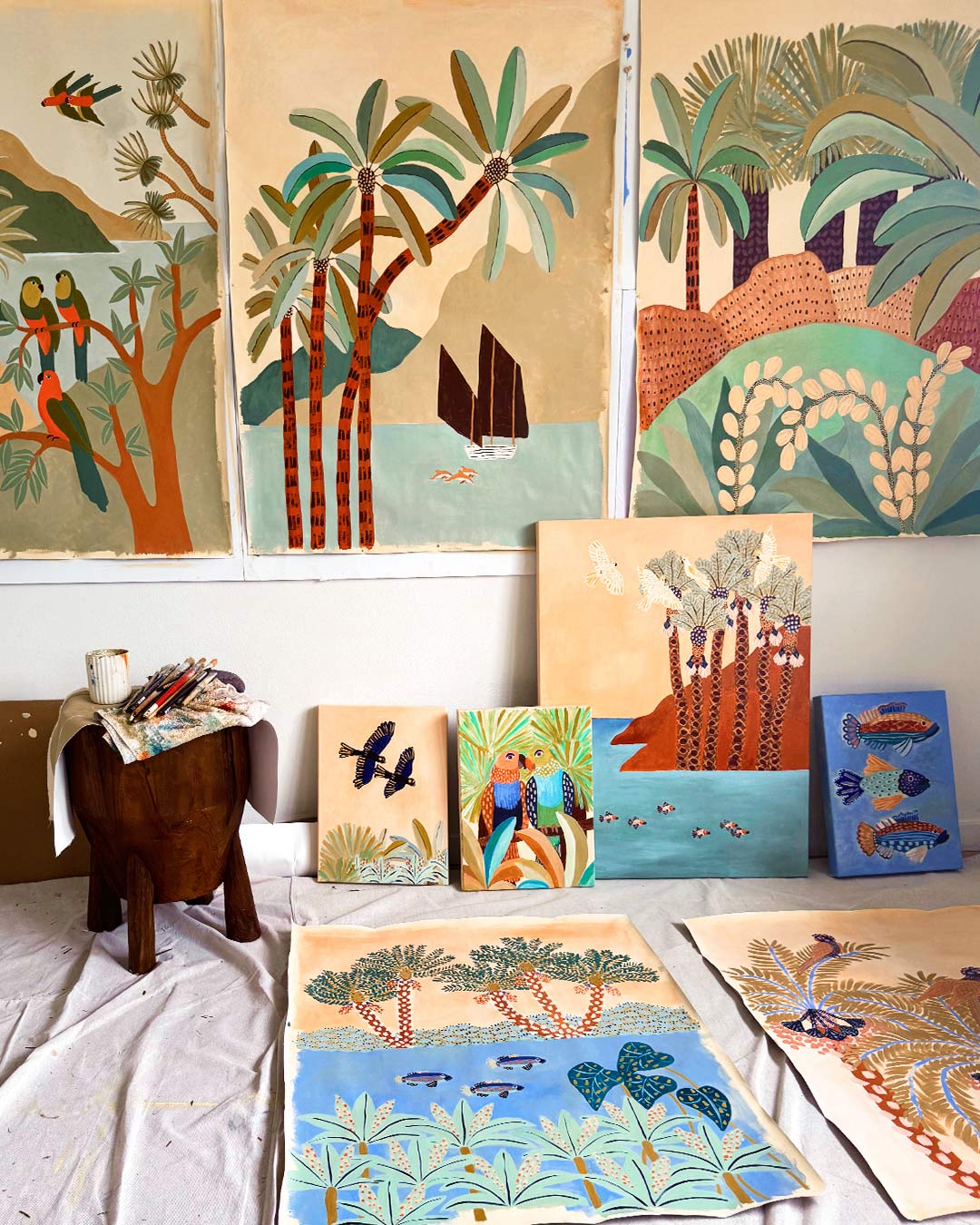 Vibrant Cove Original Painting
