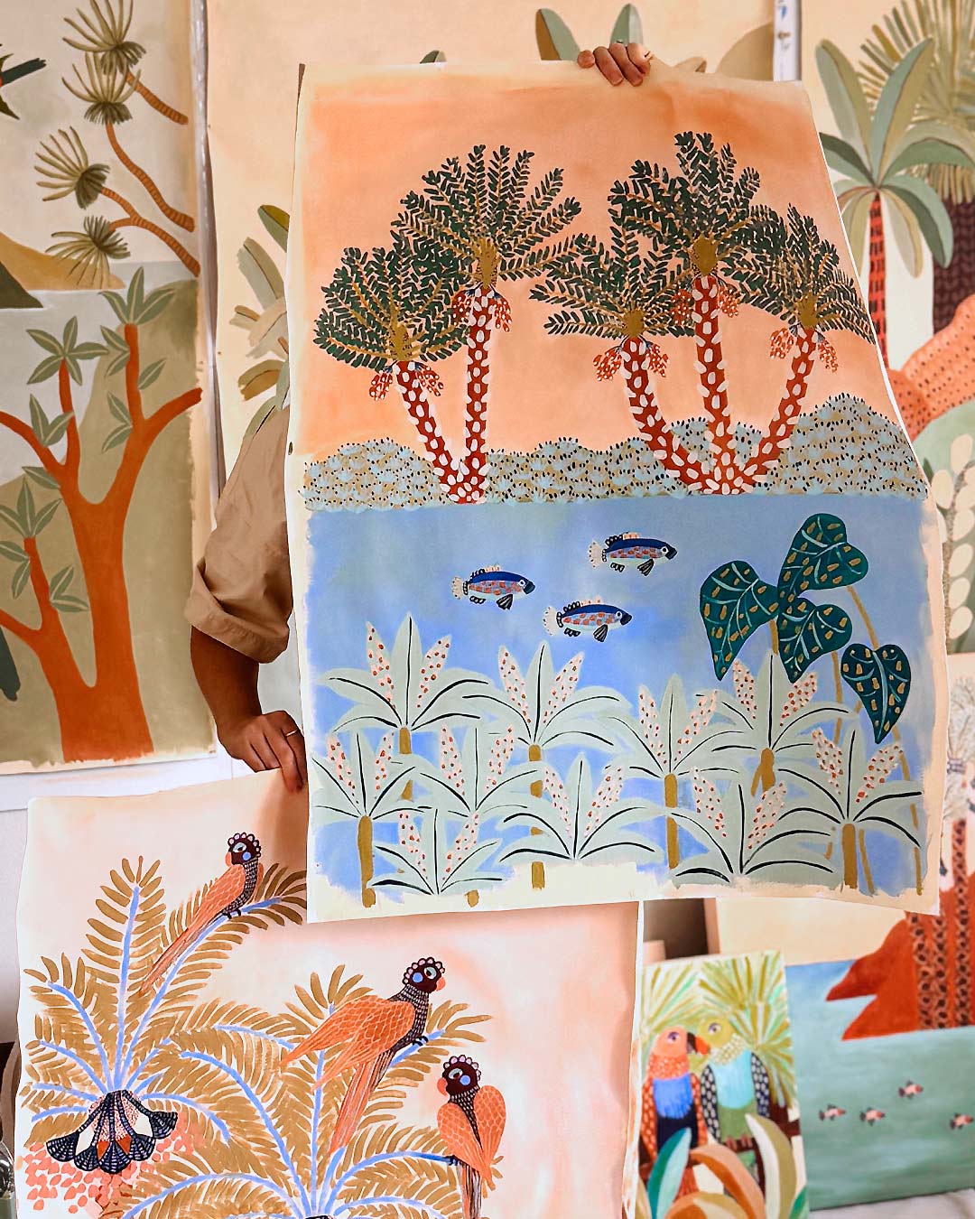 Vibrant Cove Original Painting