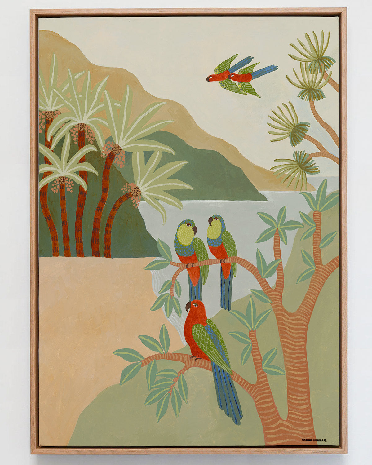 King Parrot Bay Original Painting