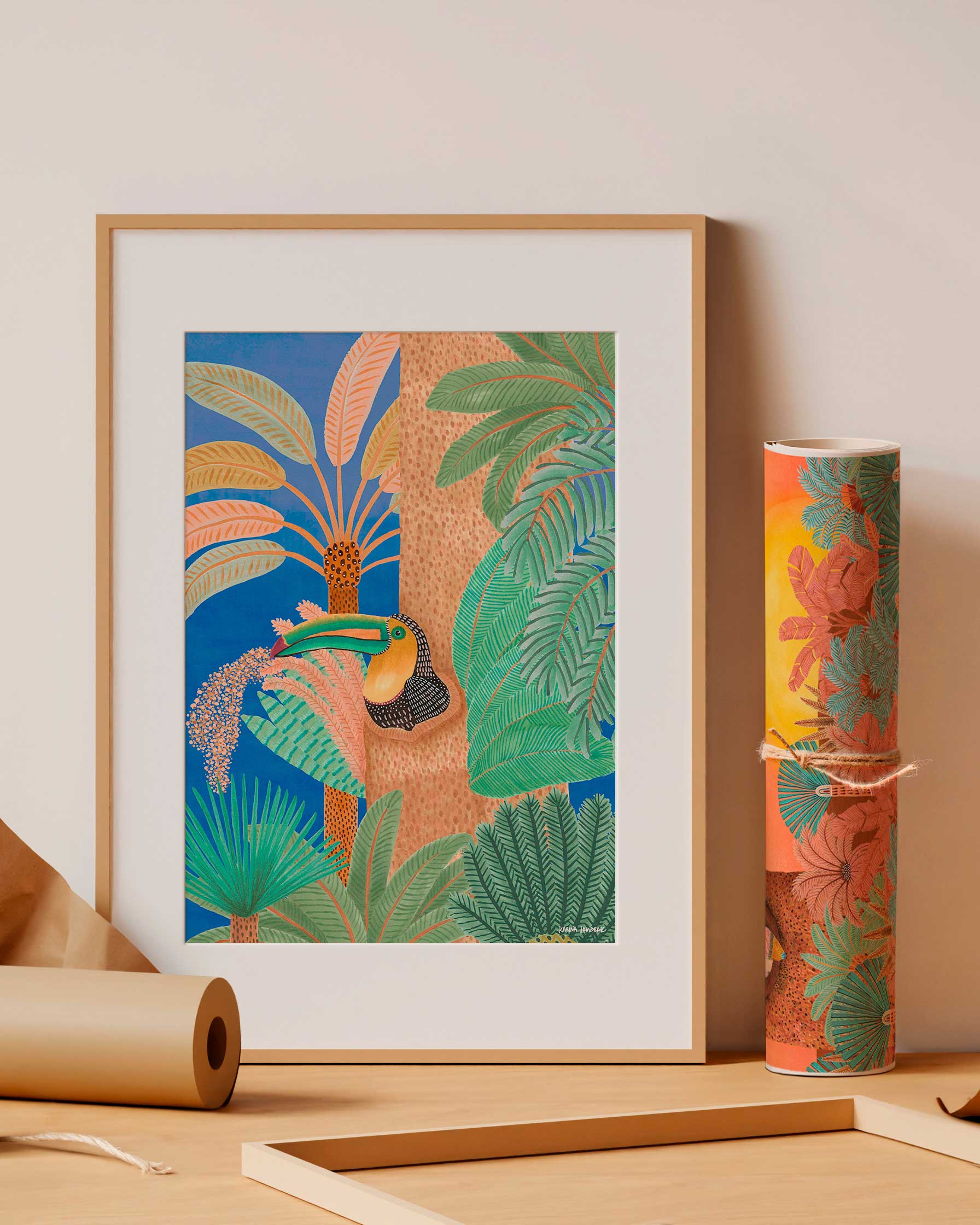 Moonlight Goodnight Toucan Fine Art Print