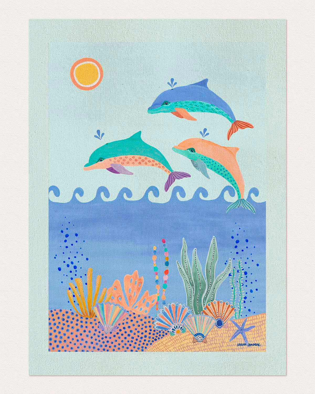 Dolphin Dance Fine Art Print
