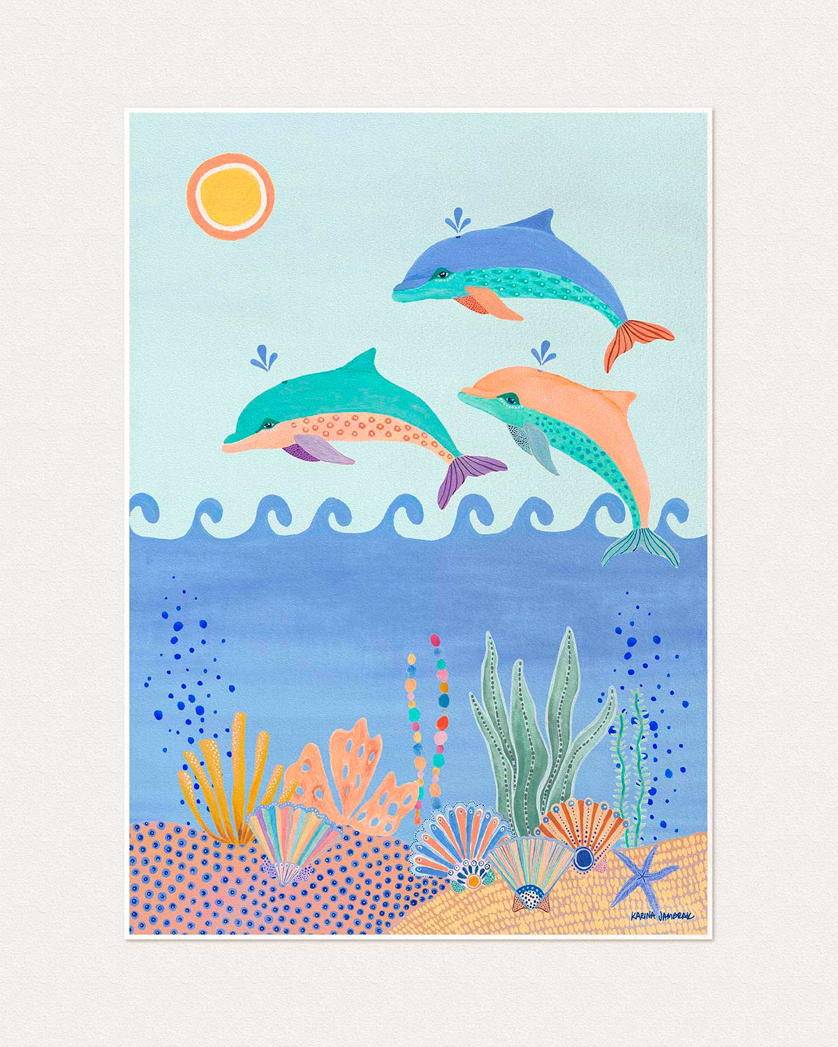 Dolphin Dance Fine Art Print