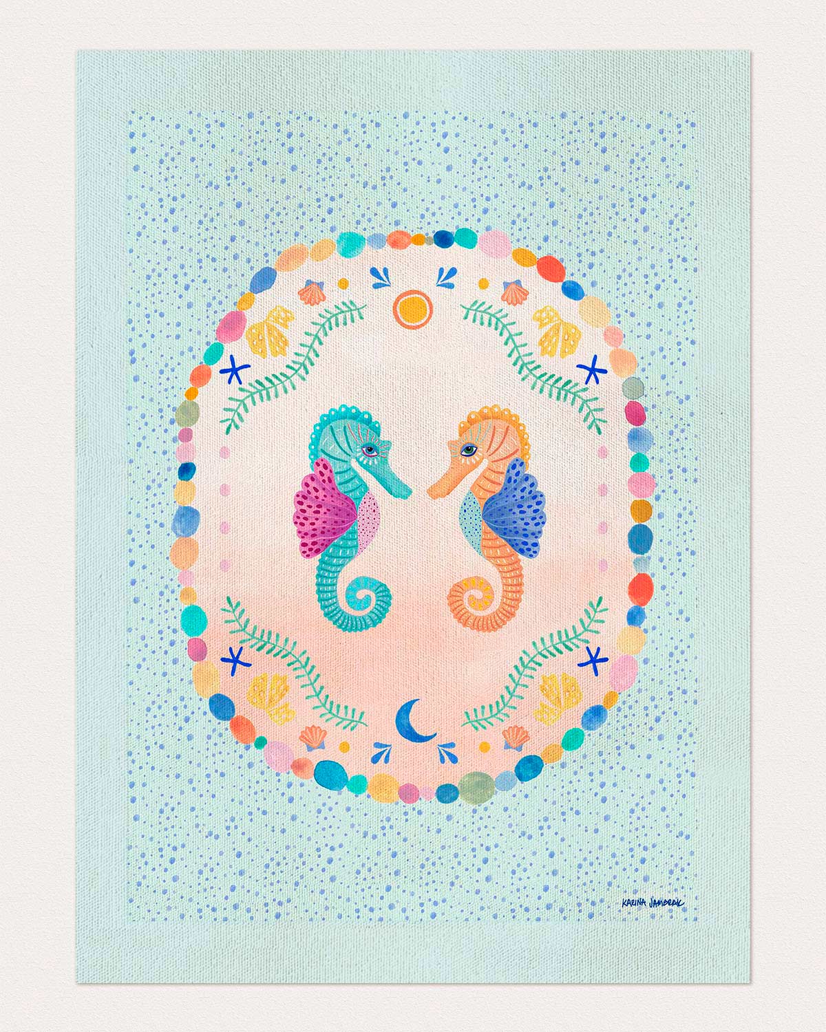 Seahorse Sweethearts Fine Art Print
