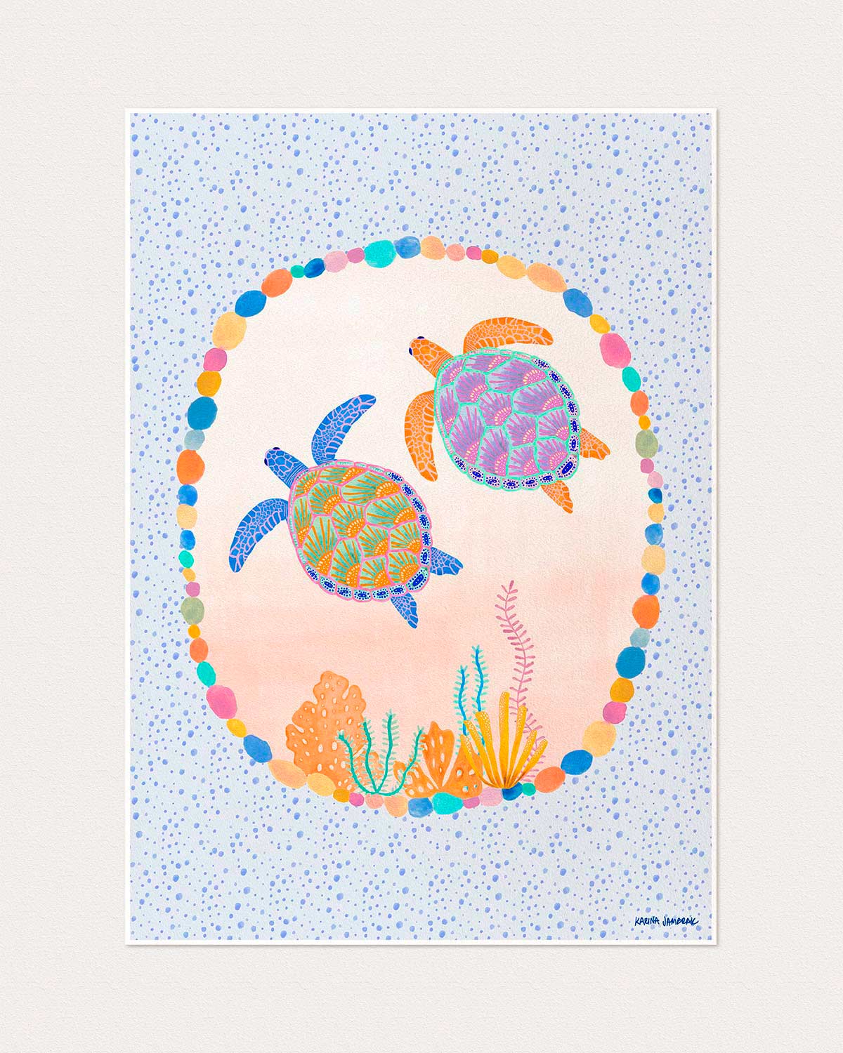 Turtle Pair Fine Art Print