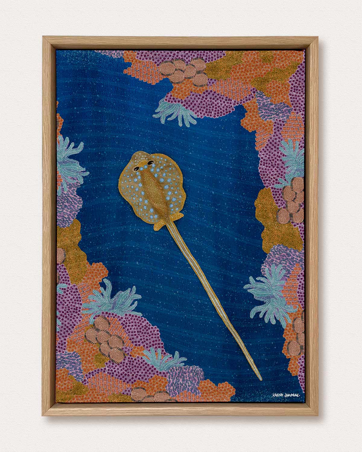 Moonlight Goodnight Stingray Fine Art Print
