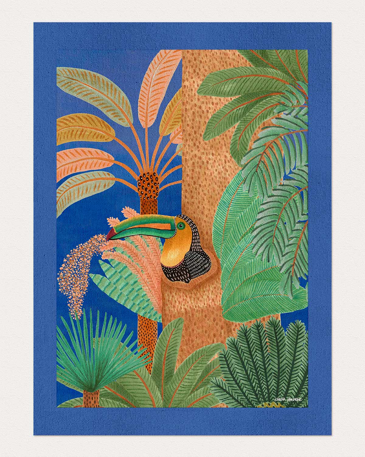 Moonlight Goodnight Toucan Fine Art Print