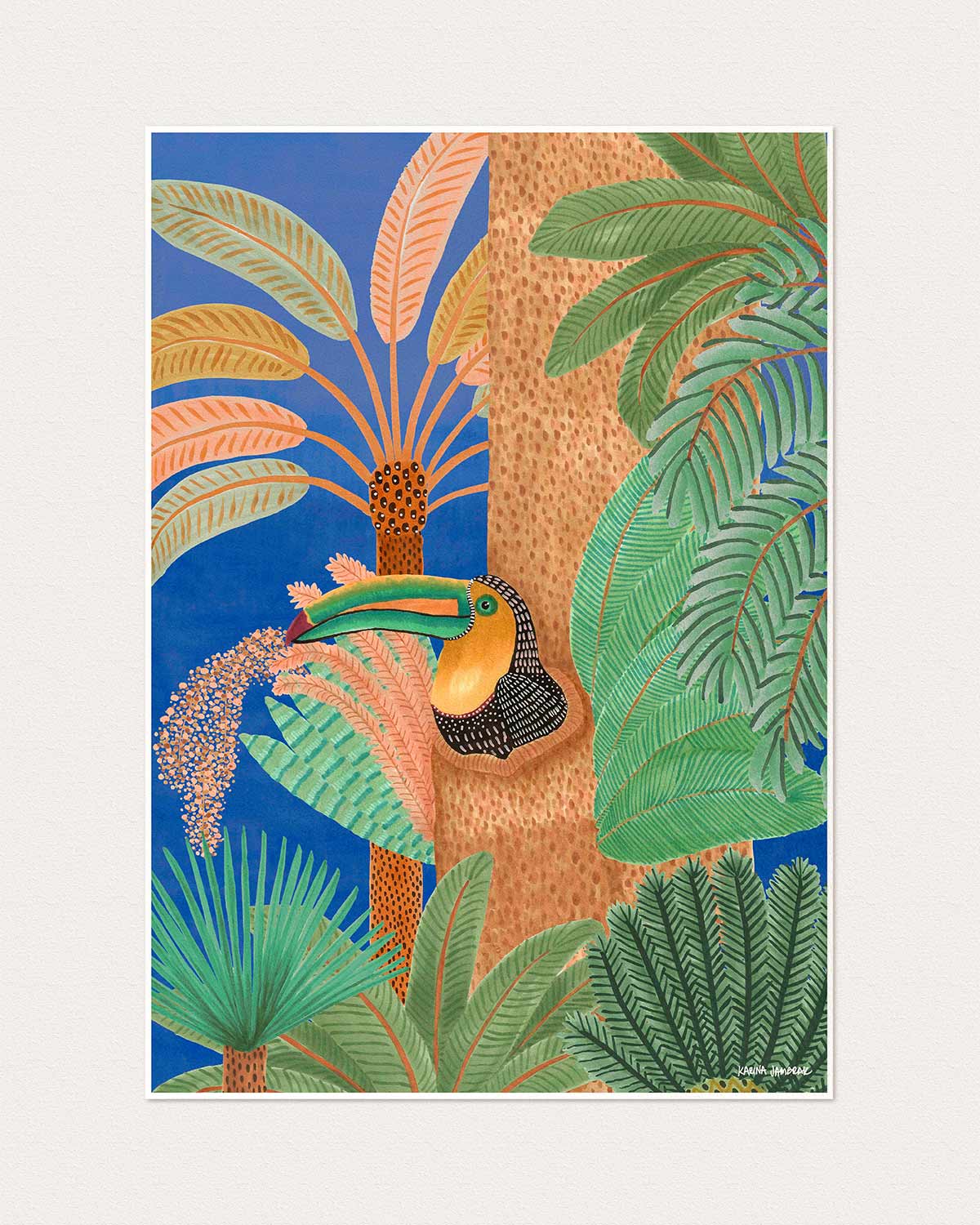Moonlight Goodnight Toucan Fine Art Print