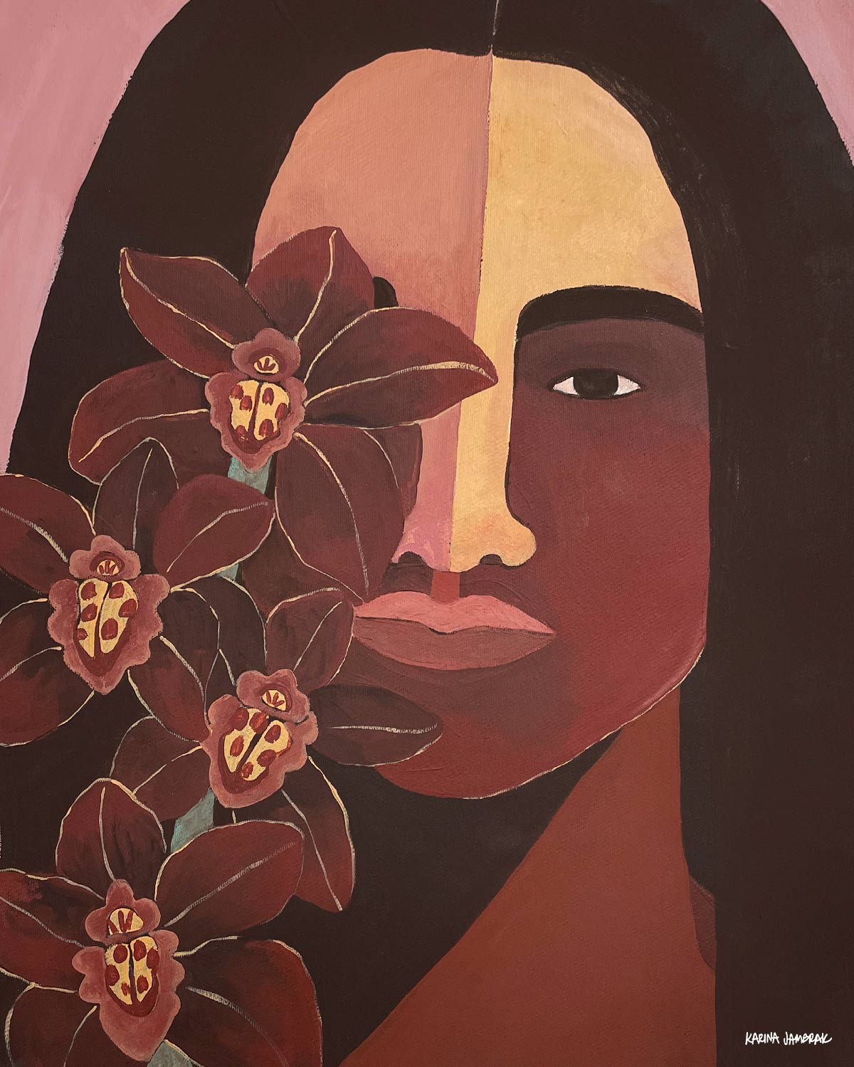 Orchid Eyes Fine Art Print