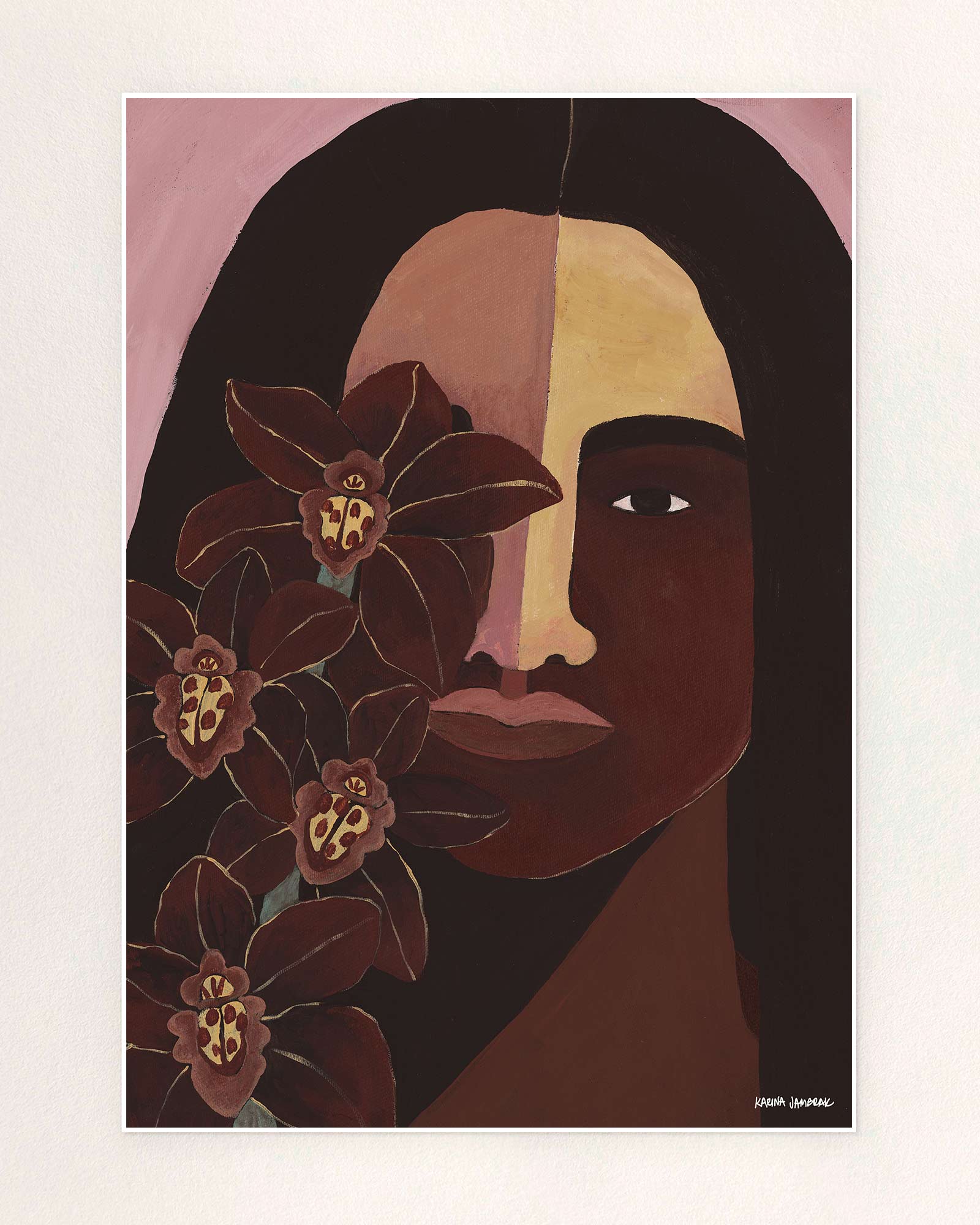 Orchid Eyes Fine Art Print