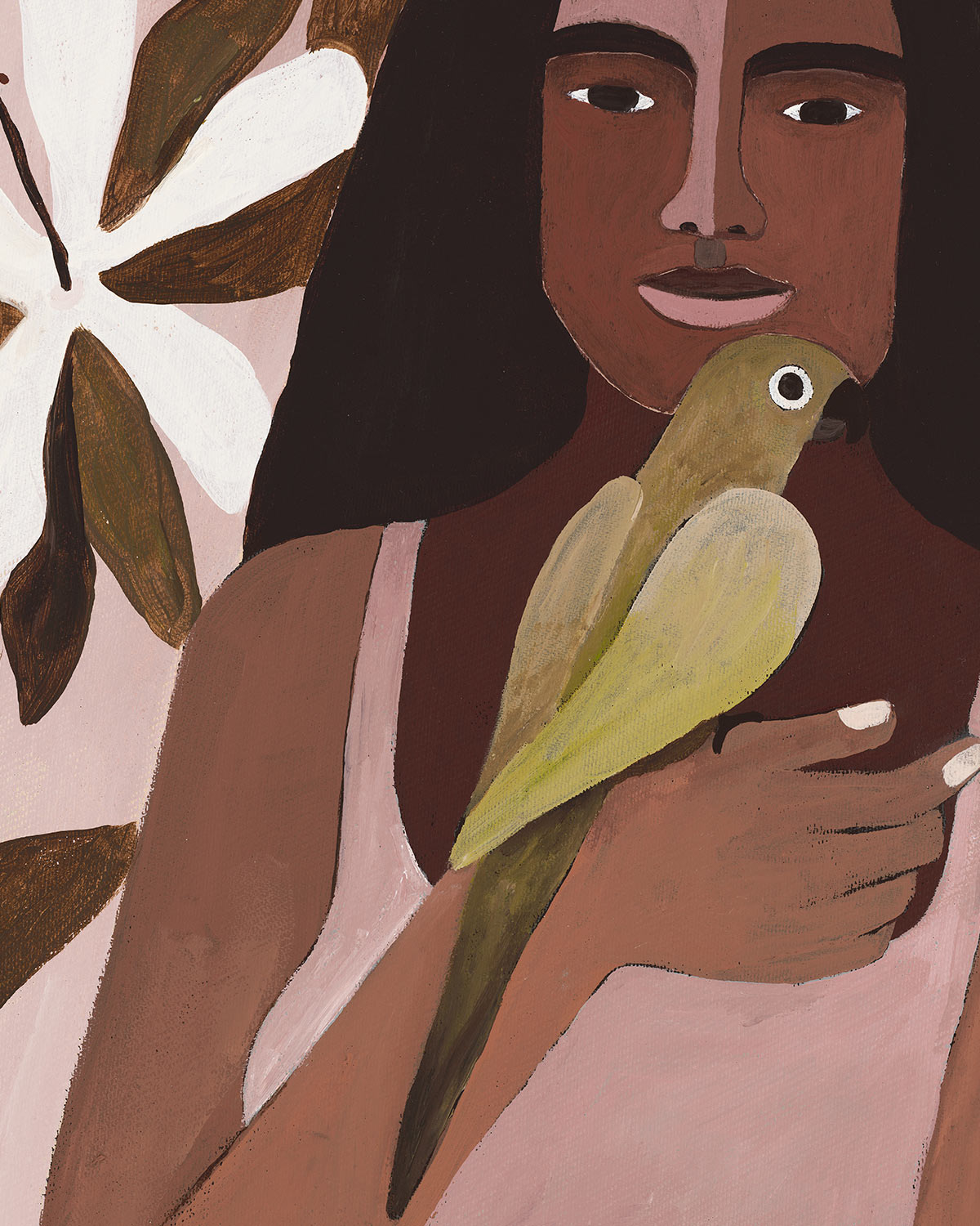 Parrot Friend Original Painting 38 x 48cm