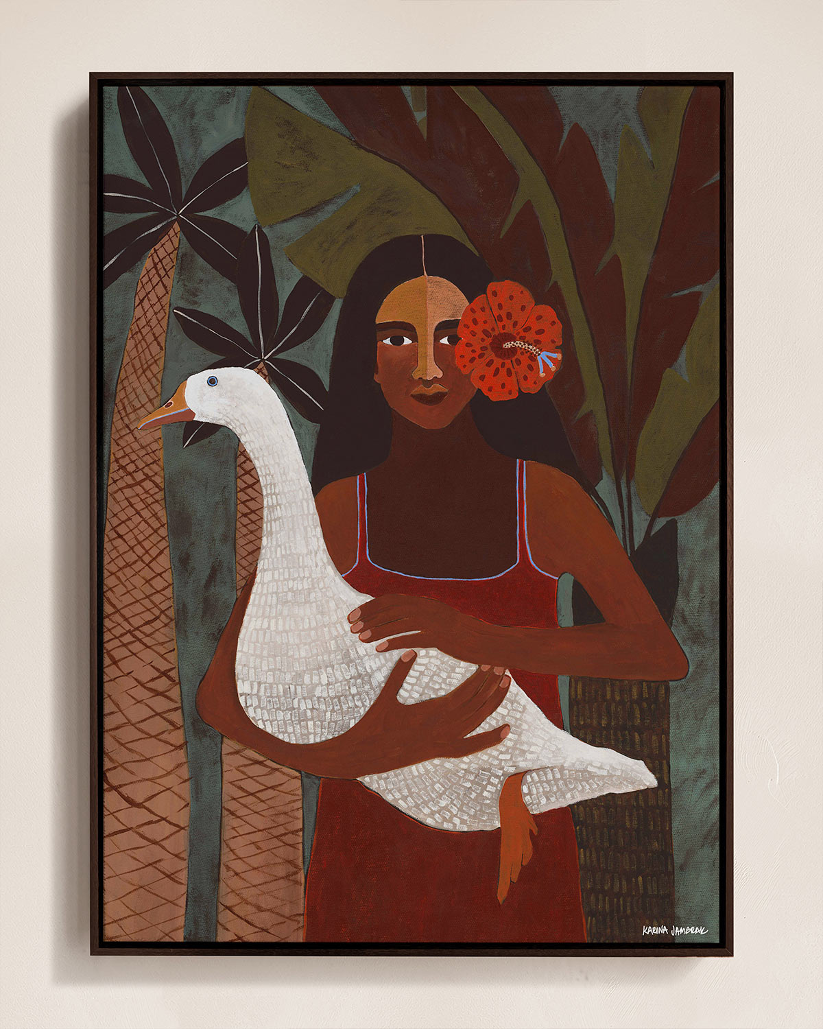 Girls Best Friend Original Painting 53 x 73cm