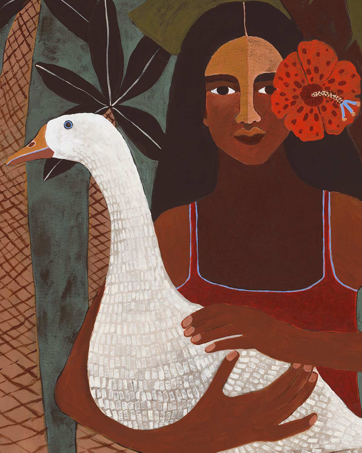 Girls Best Friend Original Painting 53 x 73cm