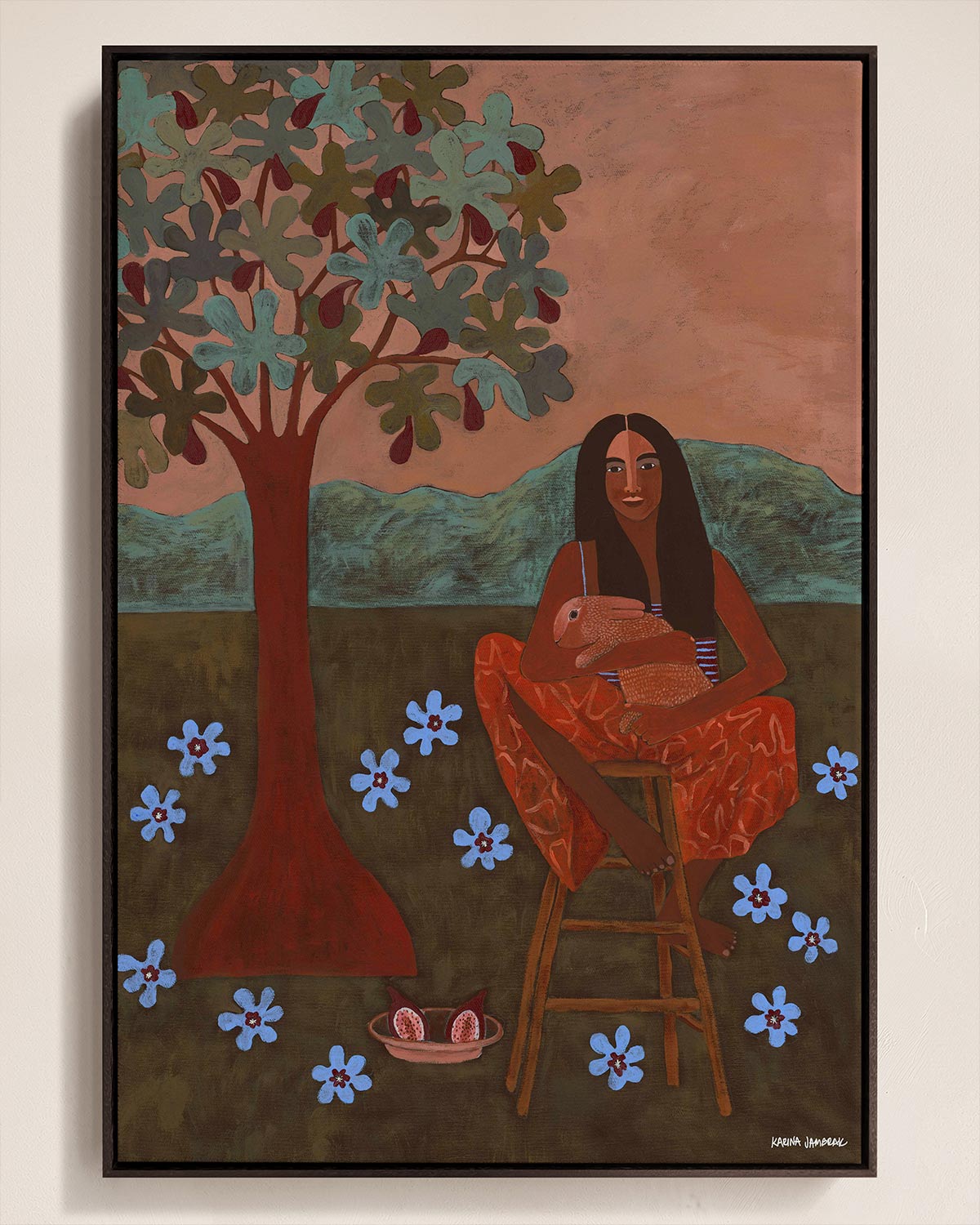 Under The Fig Tree Original Painting 63 x 93cm