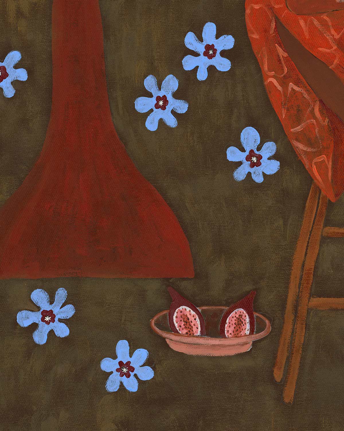 Under The Fig Tree Original Painting 63 x 93cm