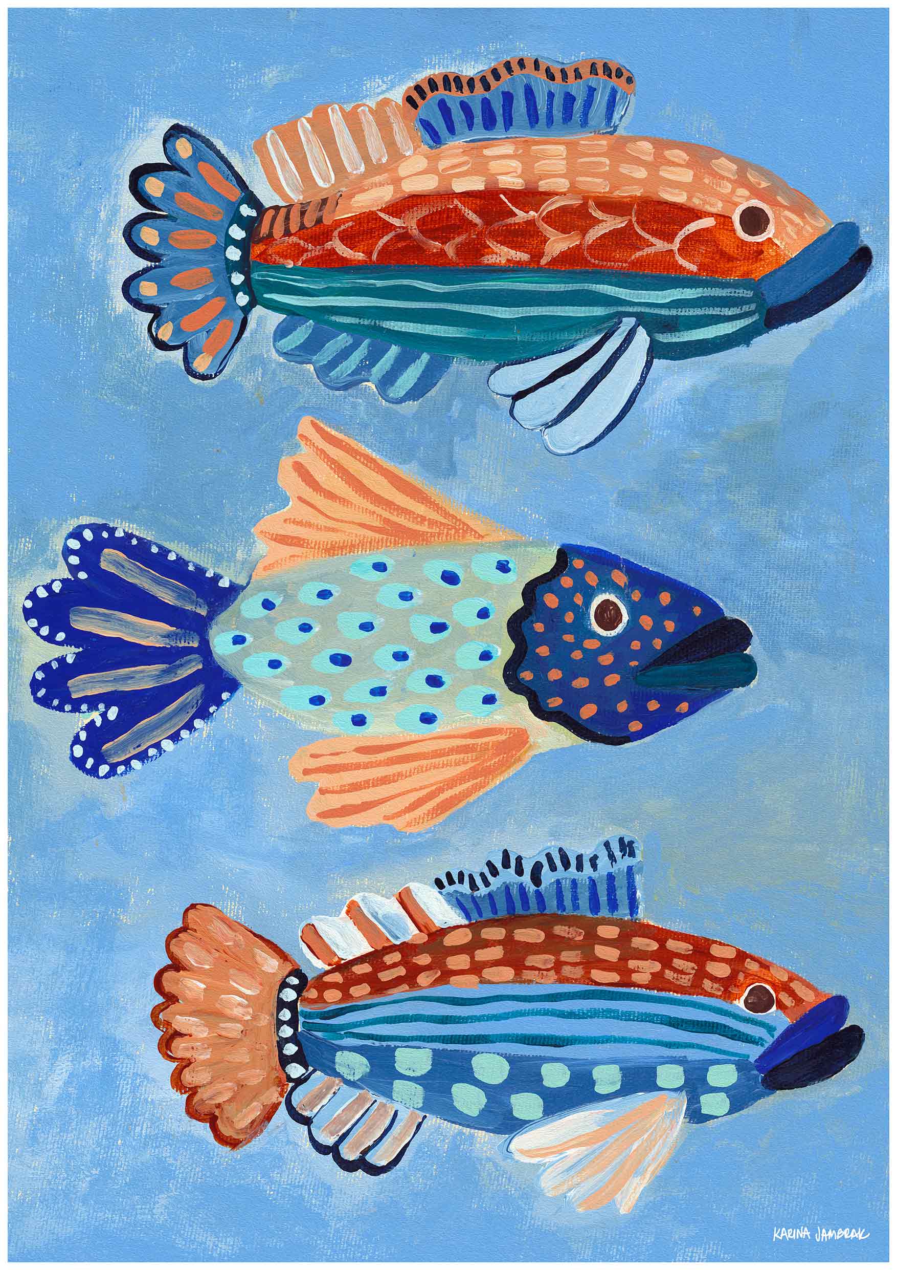 Fish Trio Fine Art Print