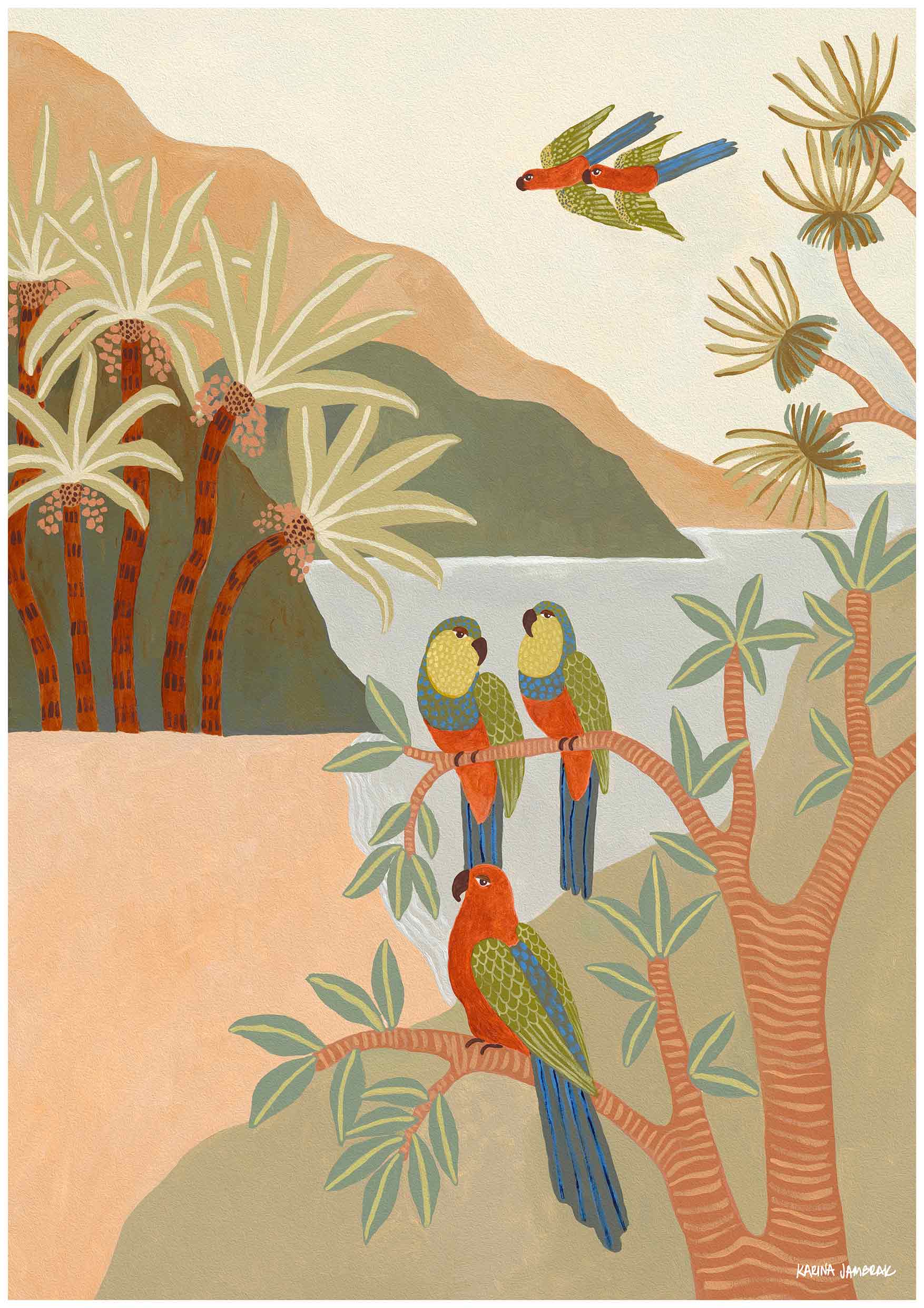 King Parrot Bay Fine Art Print