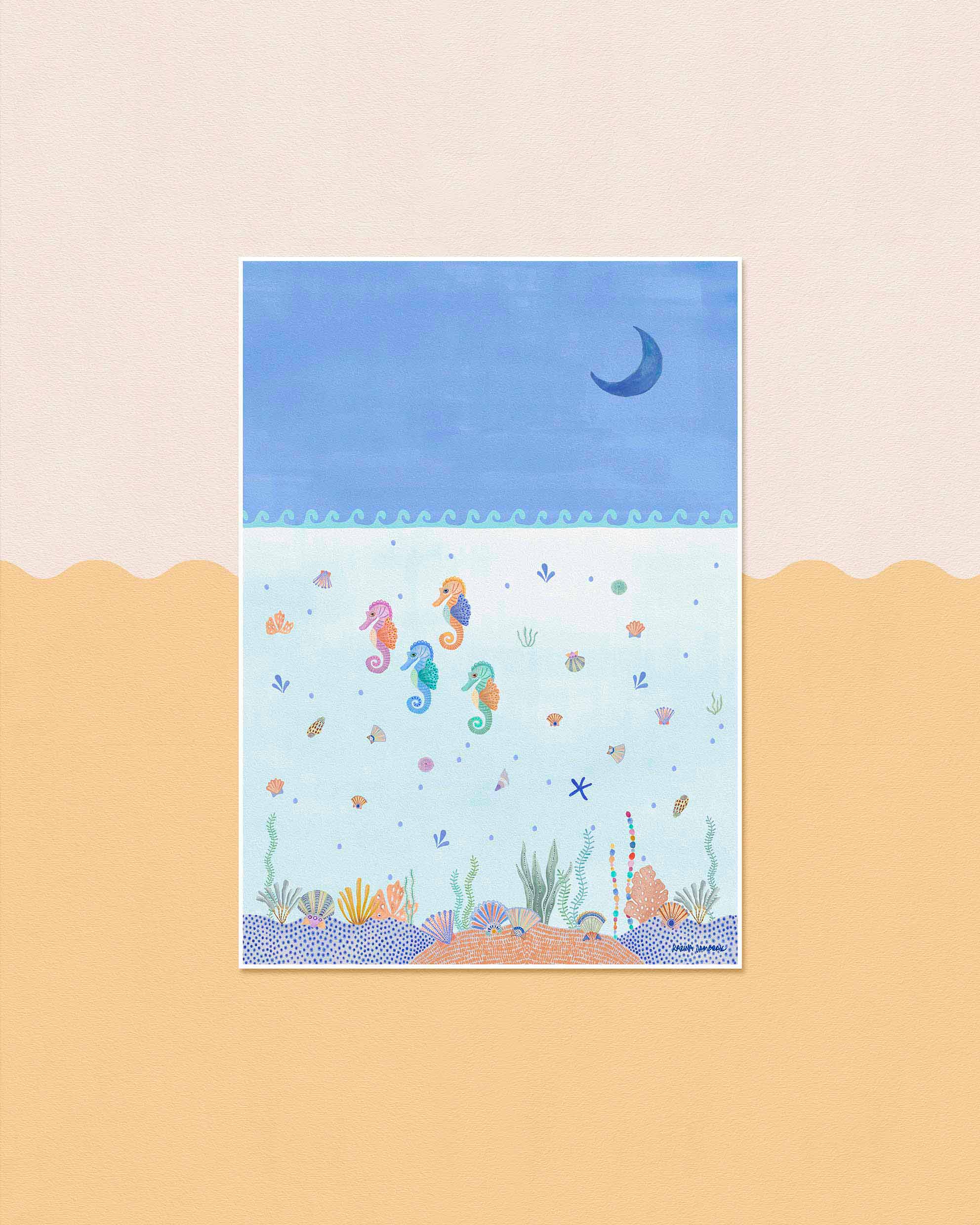 Seahorse Family Fine Art Print