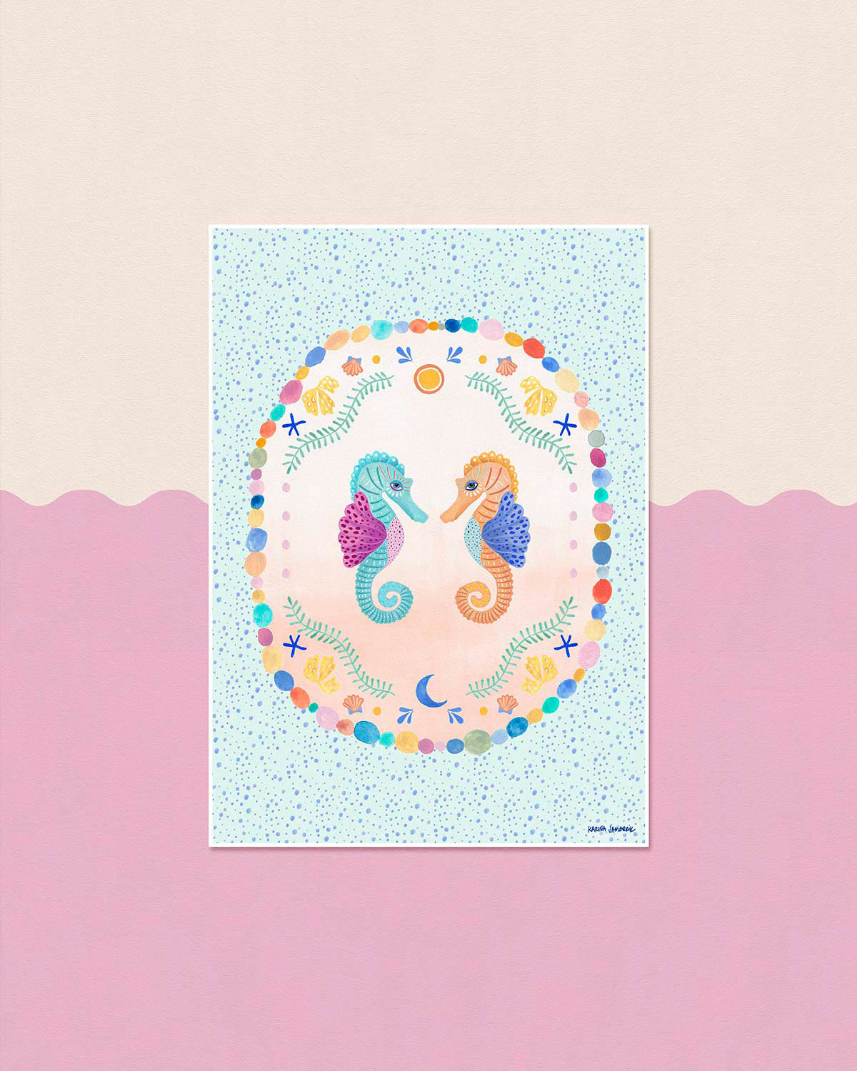 Seahorse Sweethearts Fine Art Print