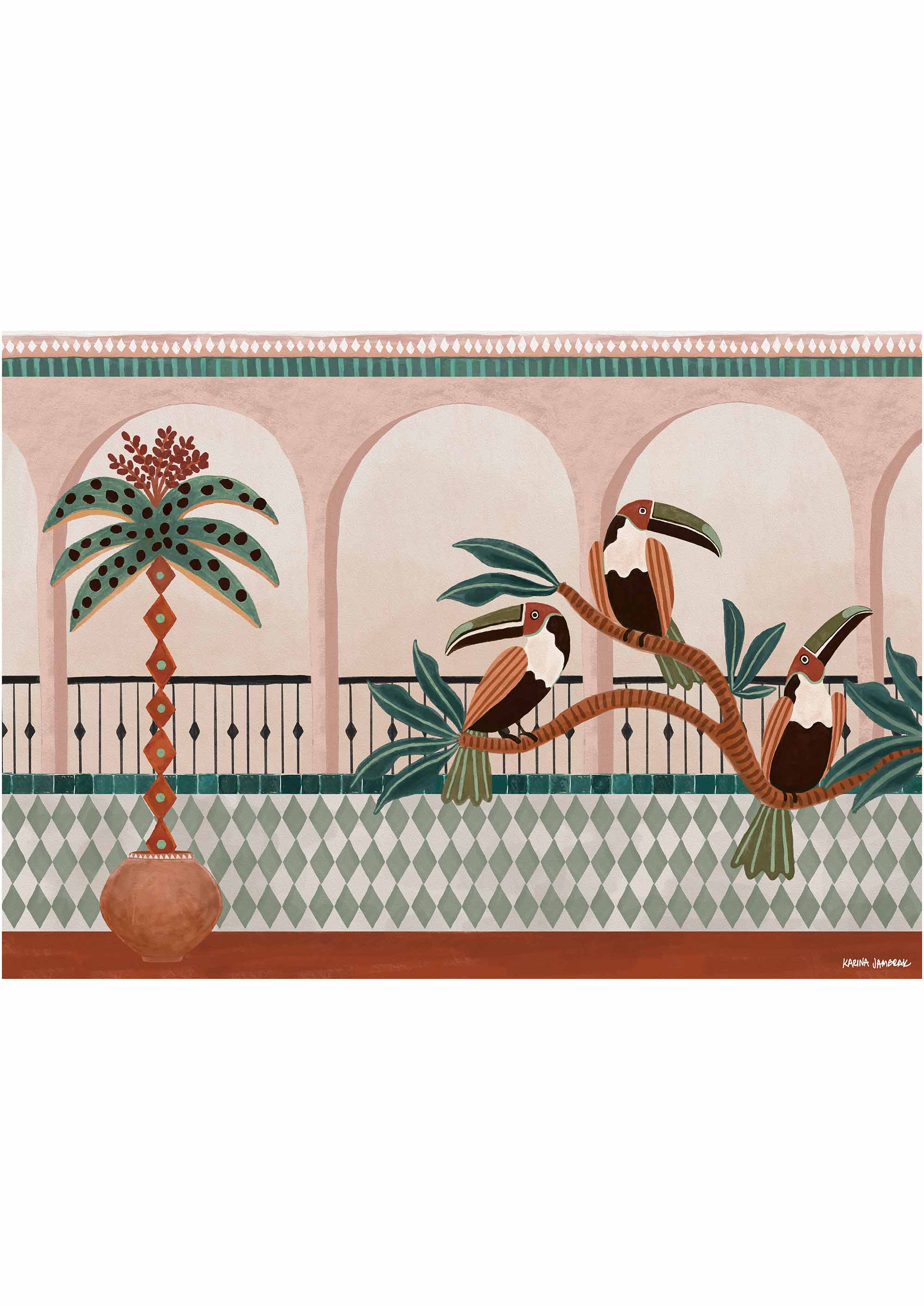 Toucan Terrace Fine Art Print
