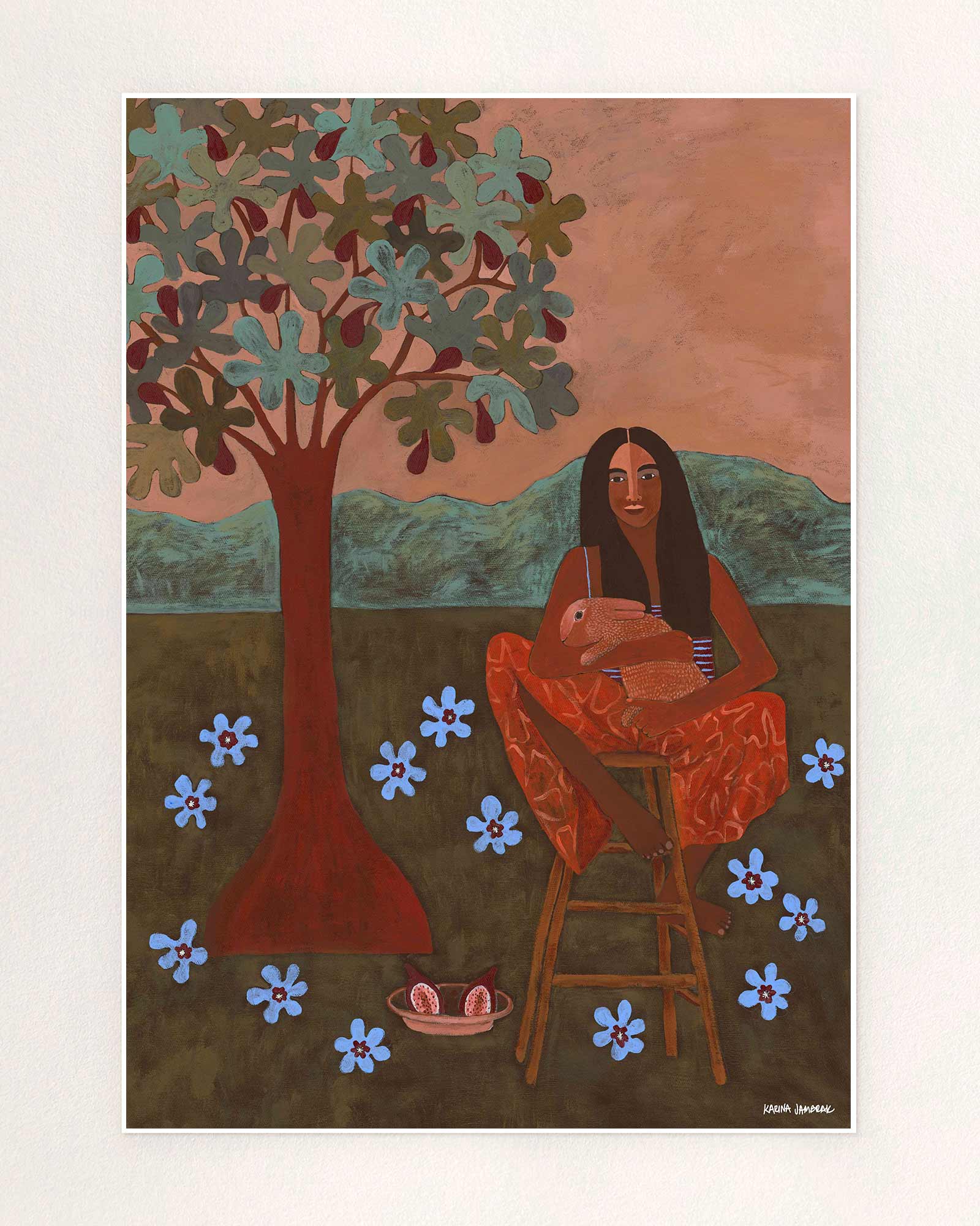 Under The Fig Tree Fine Art Print