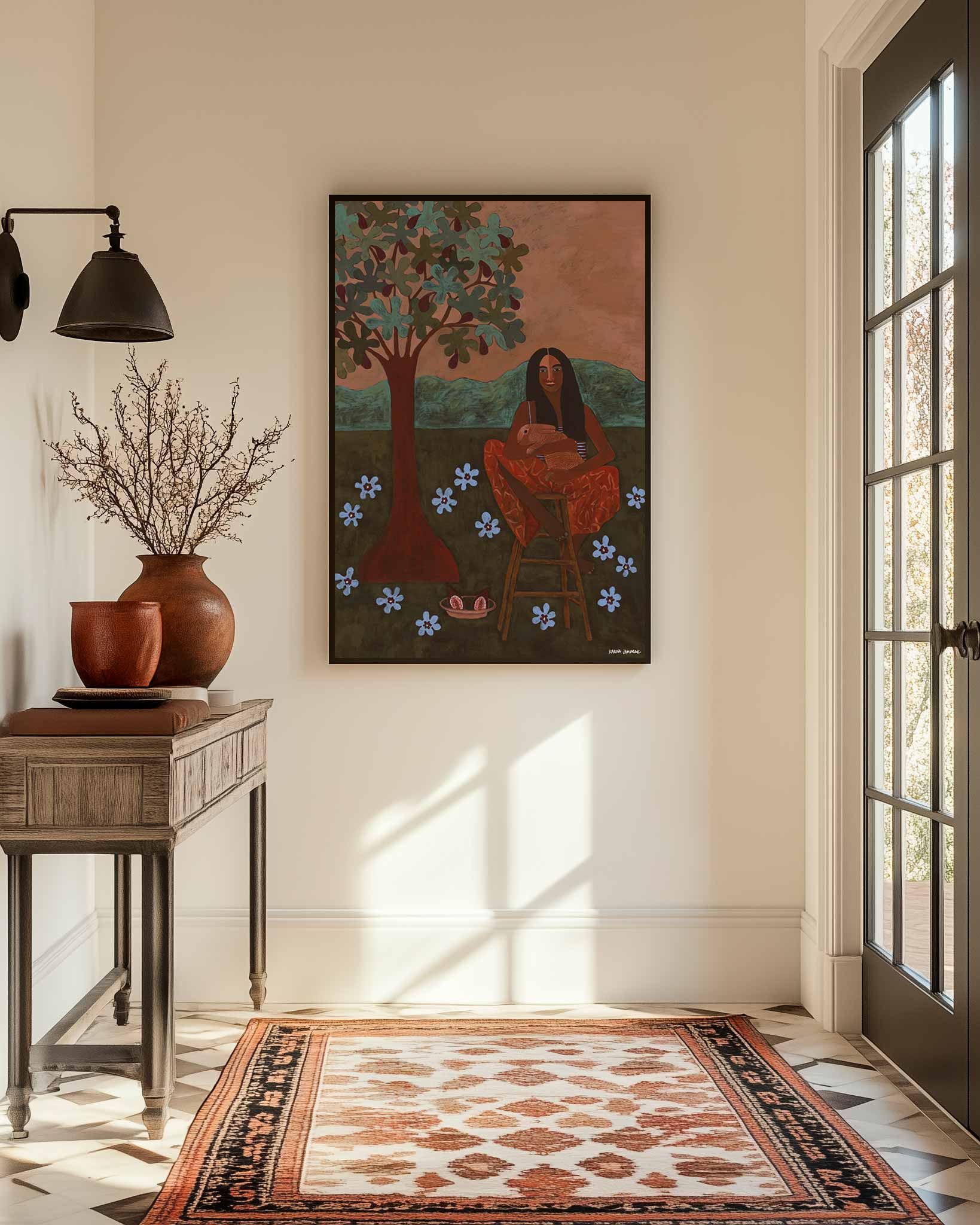 Under The Fig Tree Fine Art Print