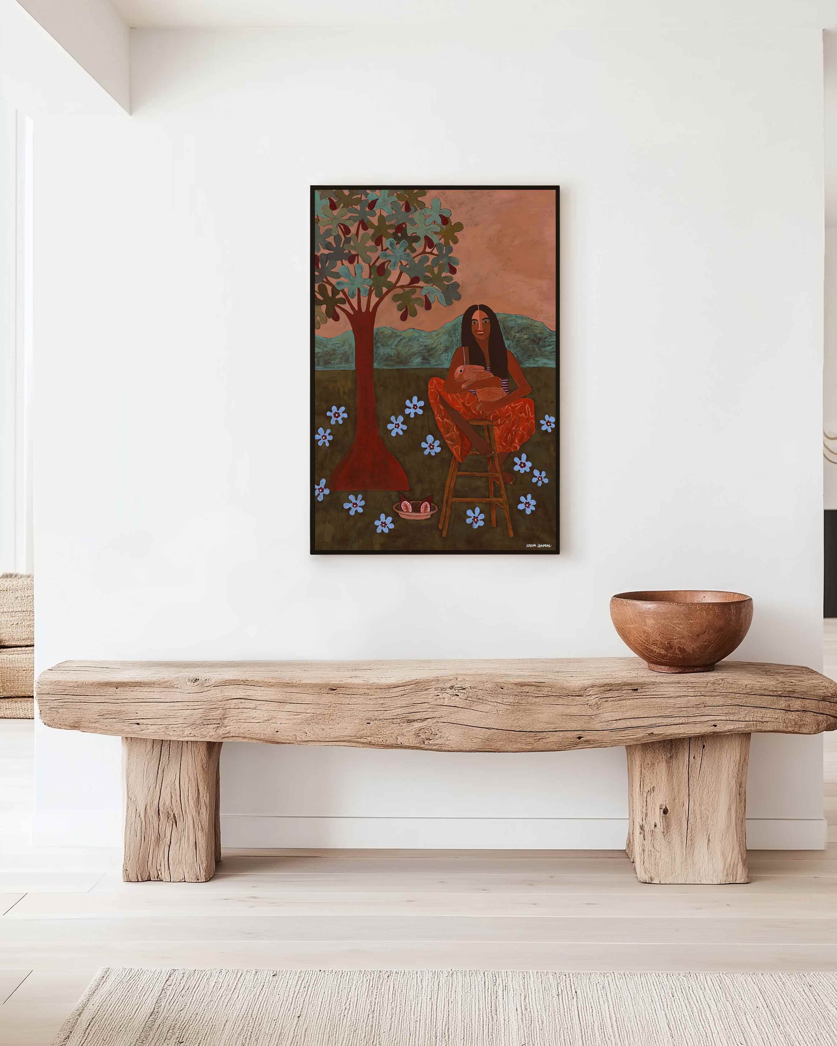 Under The Fig Tree Fine Art Print