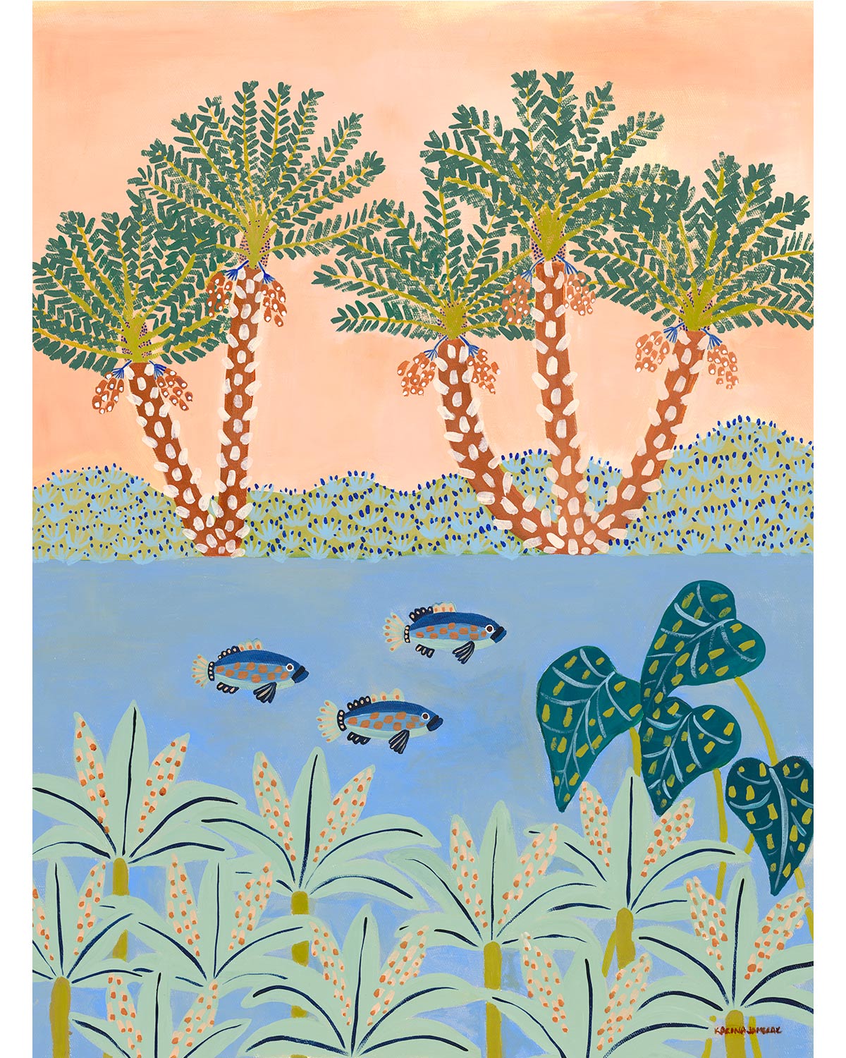Vibrant Cove Original Painting