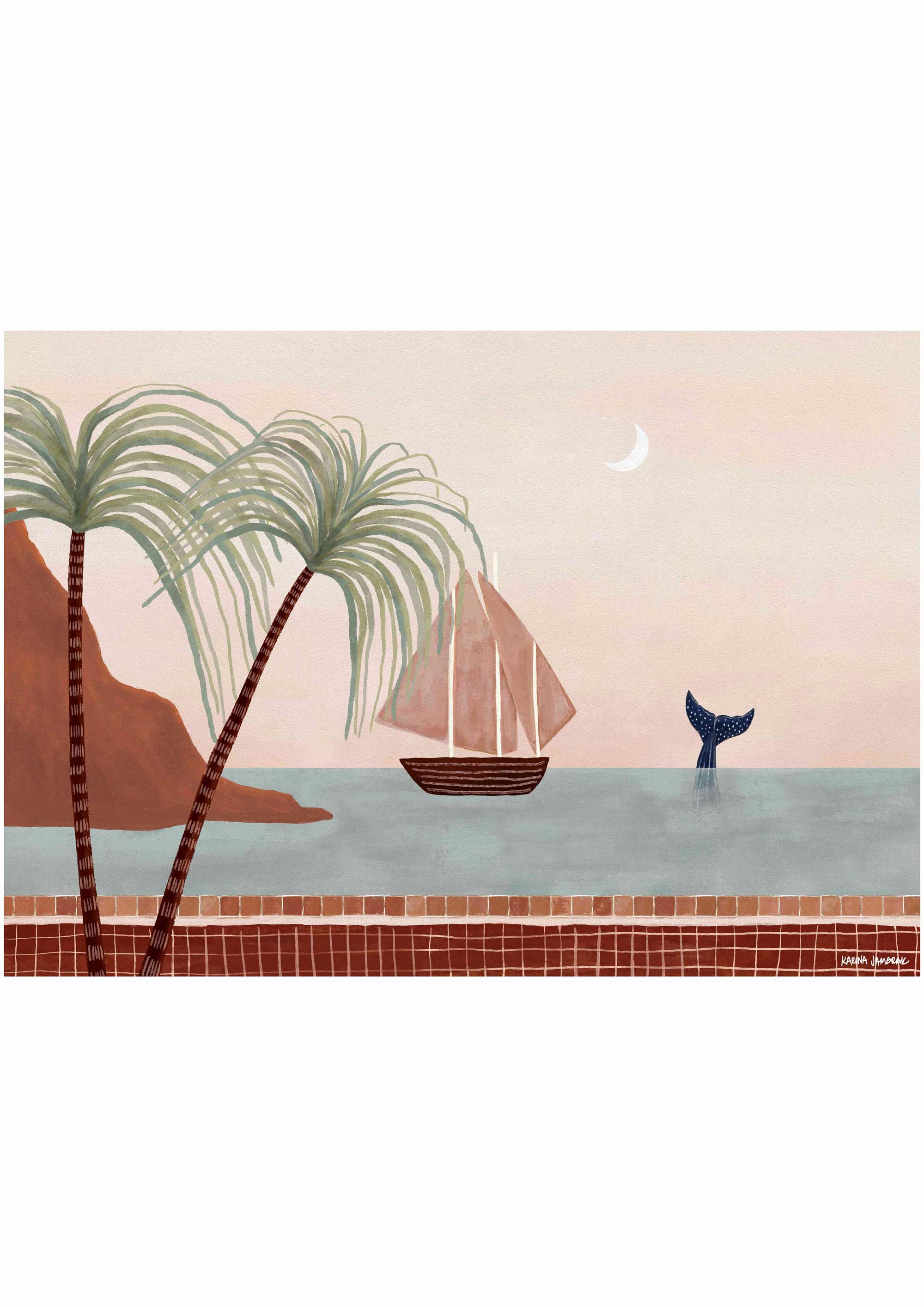 Whale Tail Vista Fine Art Print