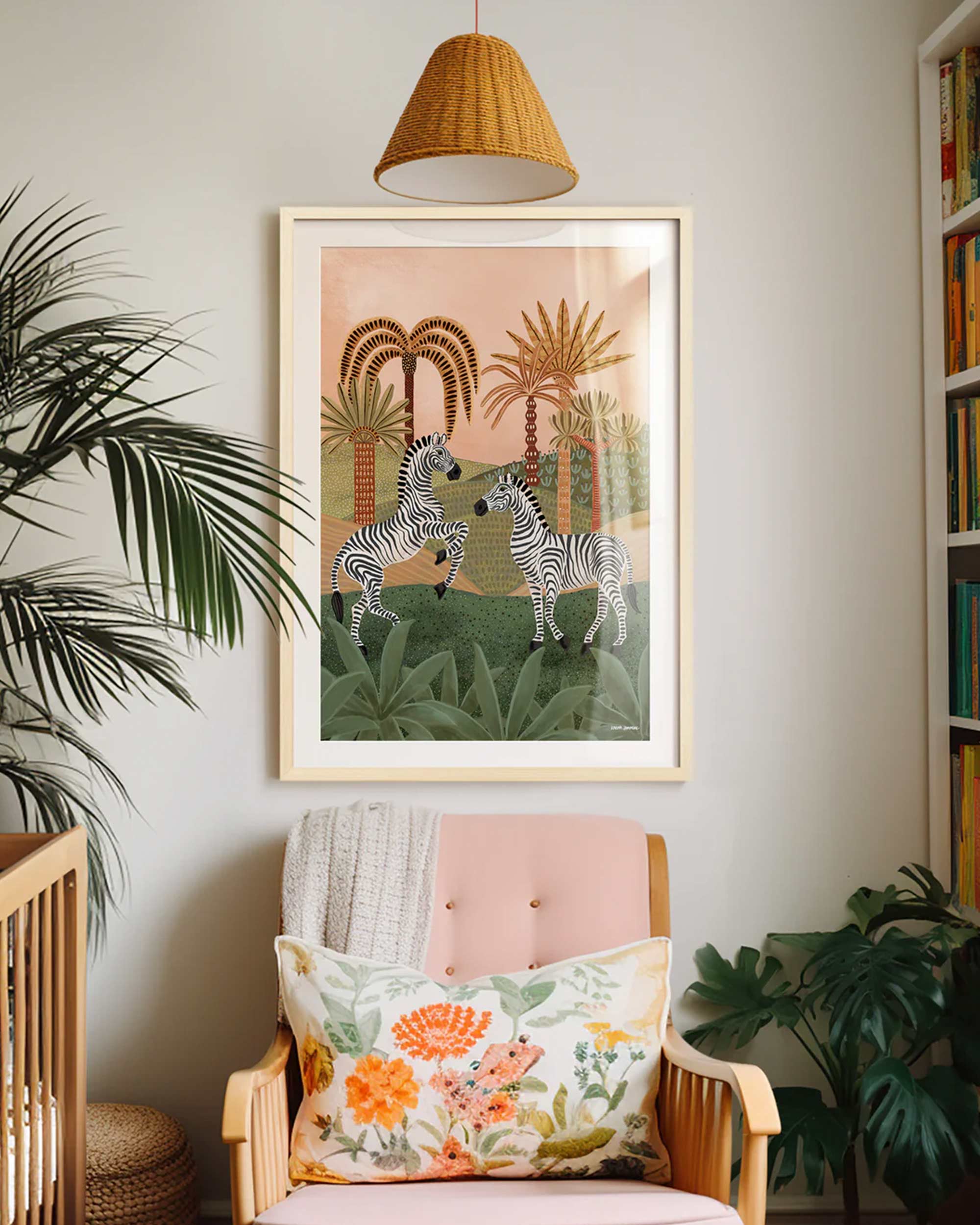 Zebra Play Fine Art Print