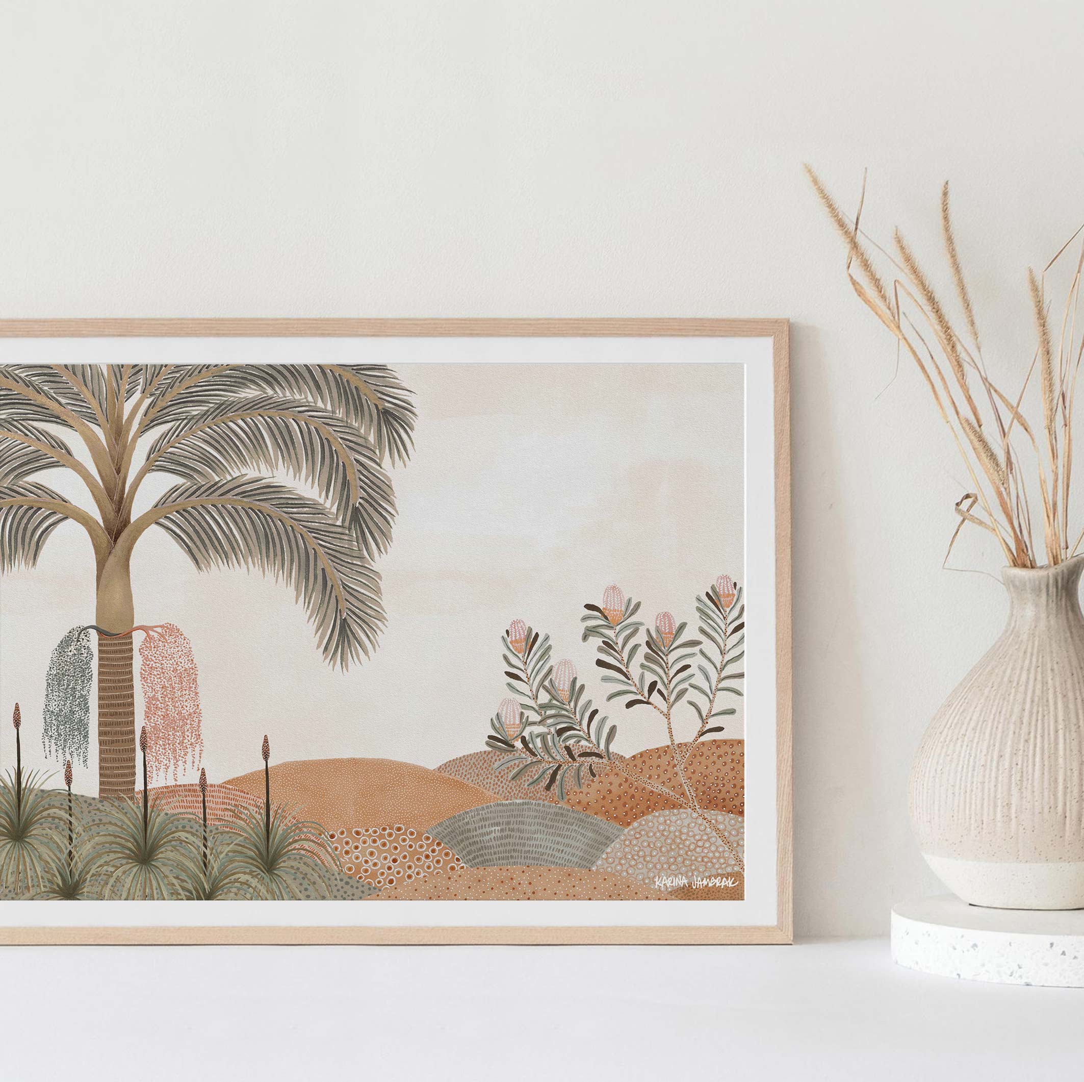 Bangalow Palm Landscape Fine Art Print