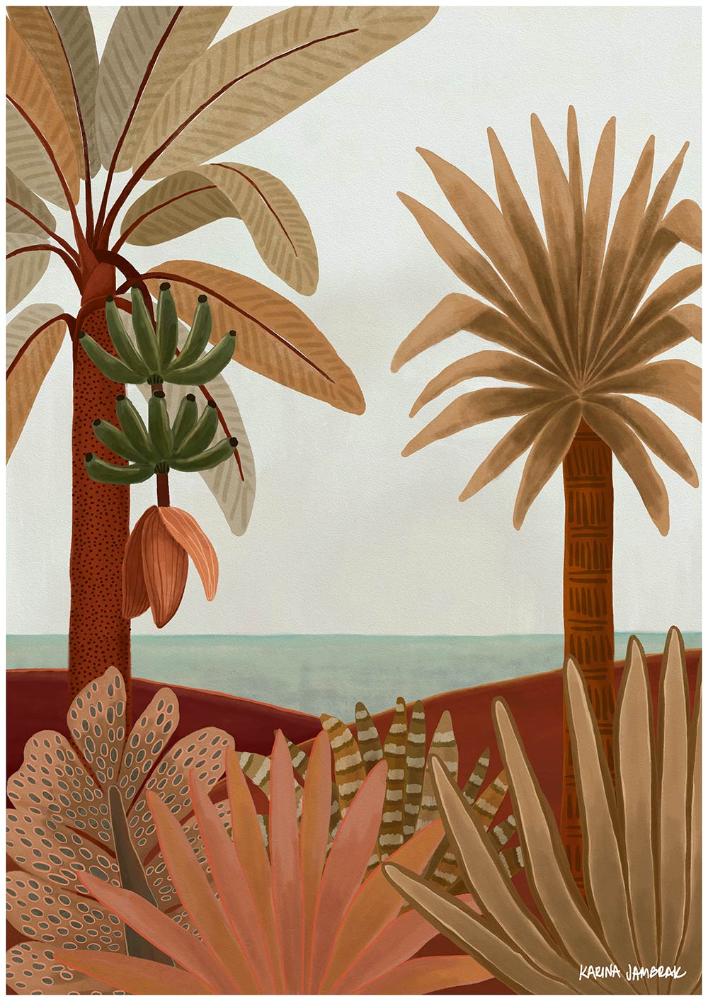 Green Banana Views Fine Art Print