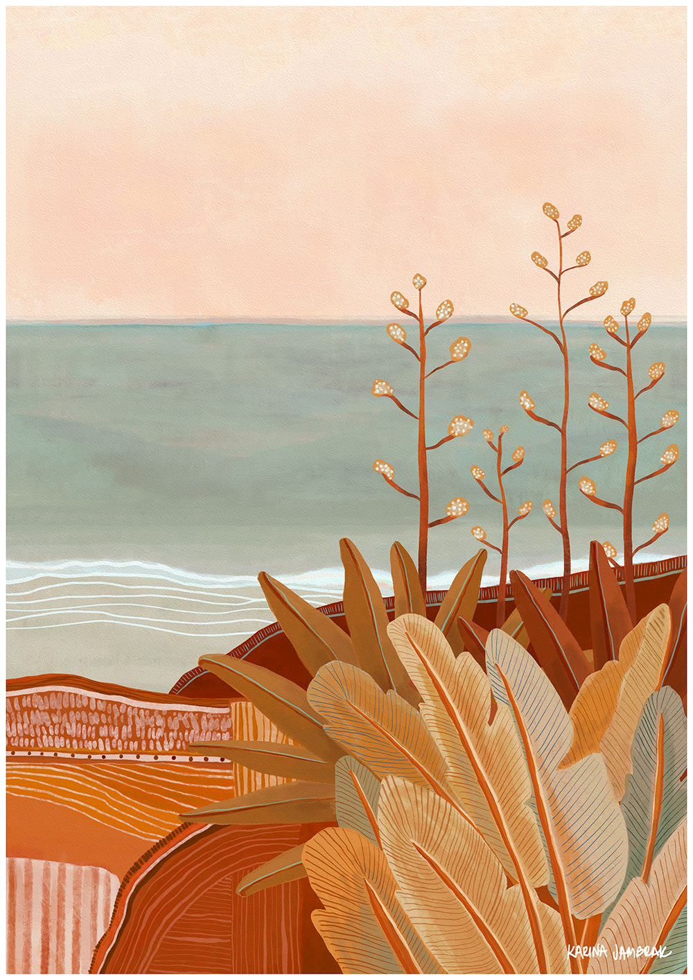 Ocean Walk Vista Fine Art Print