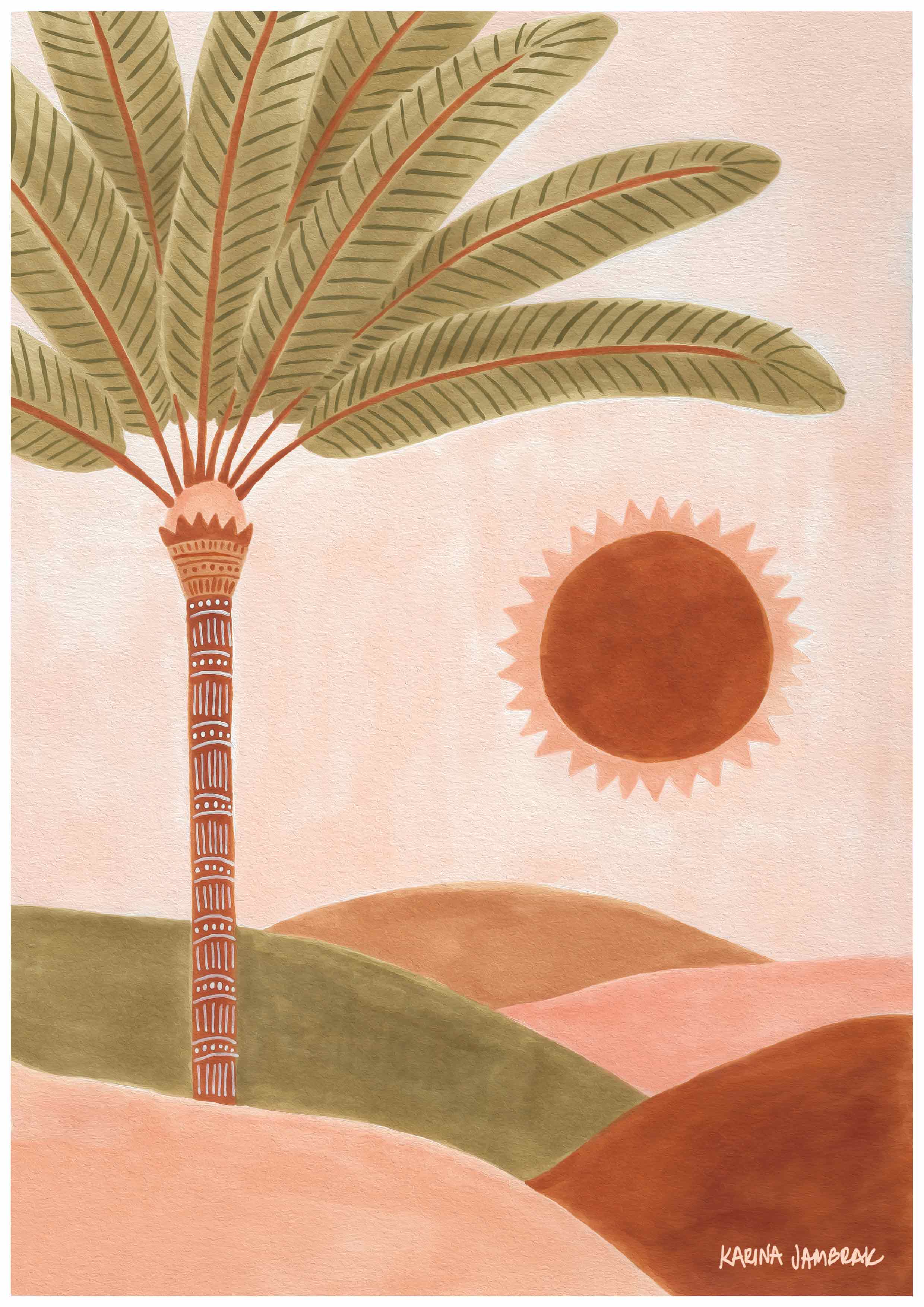 The Pared Palm Fine Art Print