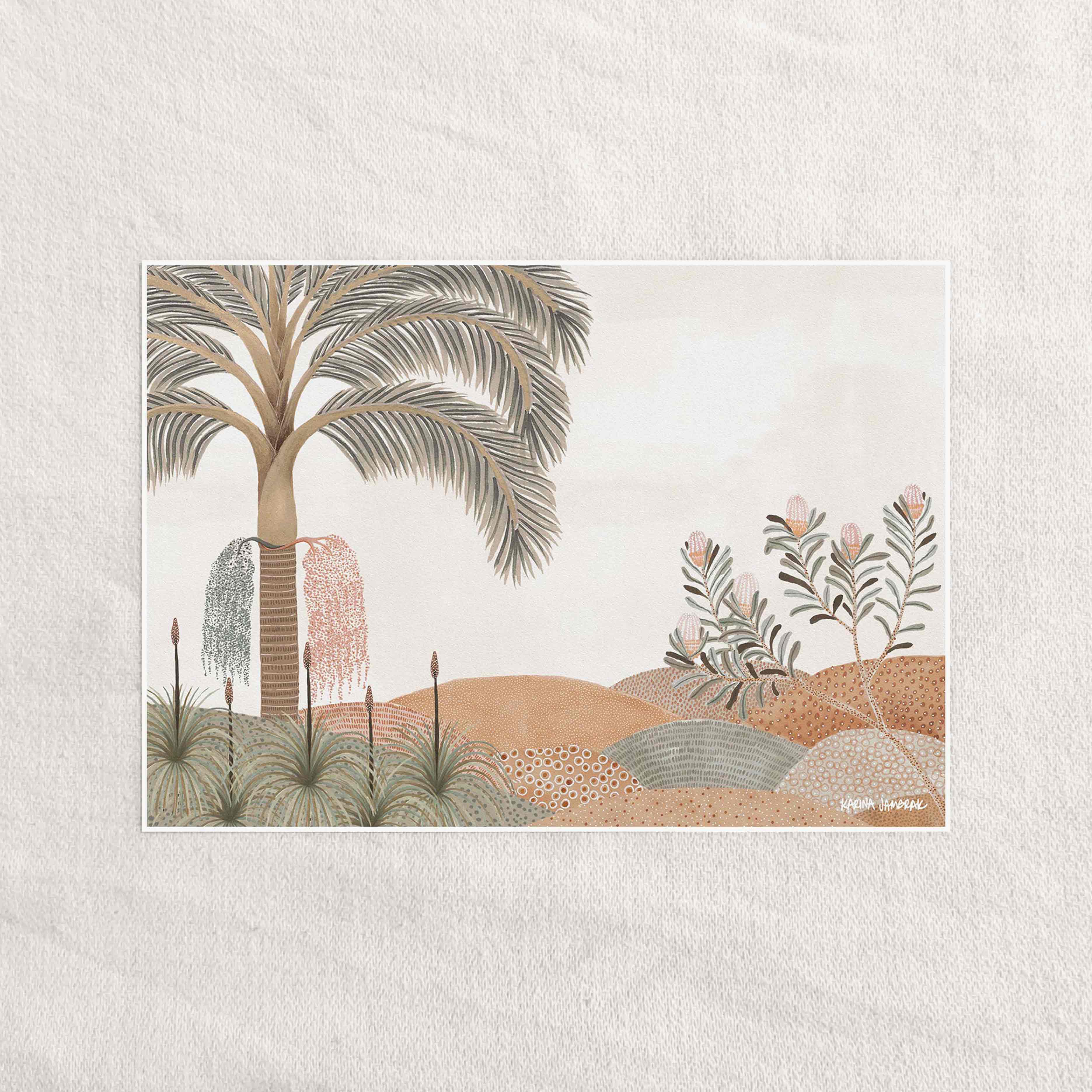 Bangalow Palm Landscape Fine Art Print
