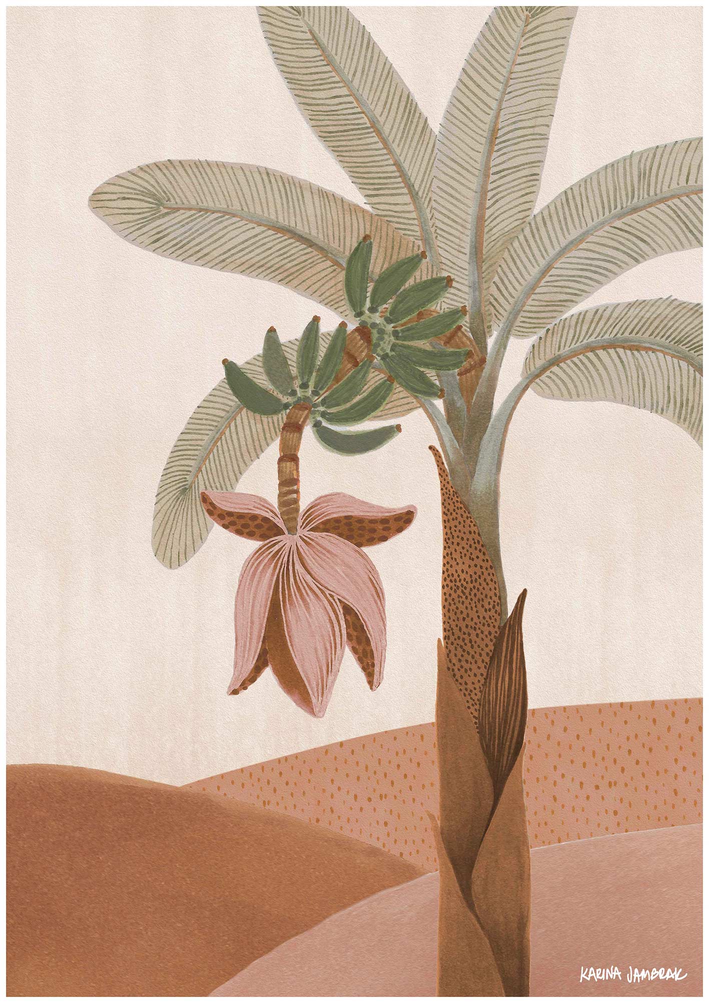 Banana Flower Fine Art Print
