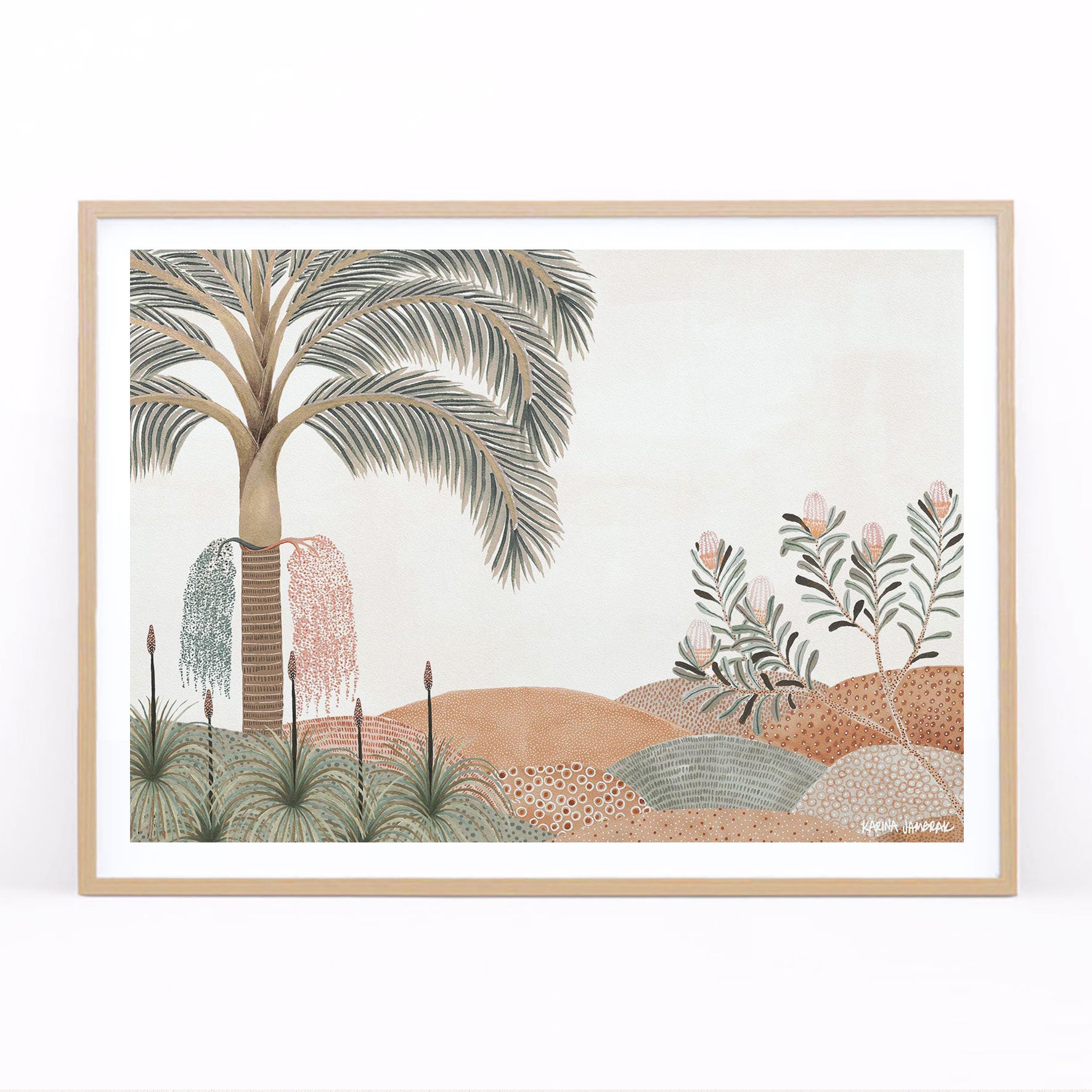 Bangalow Palm Landscape Fine Art Print