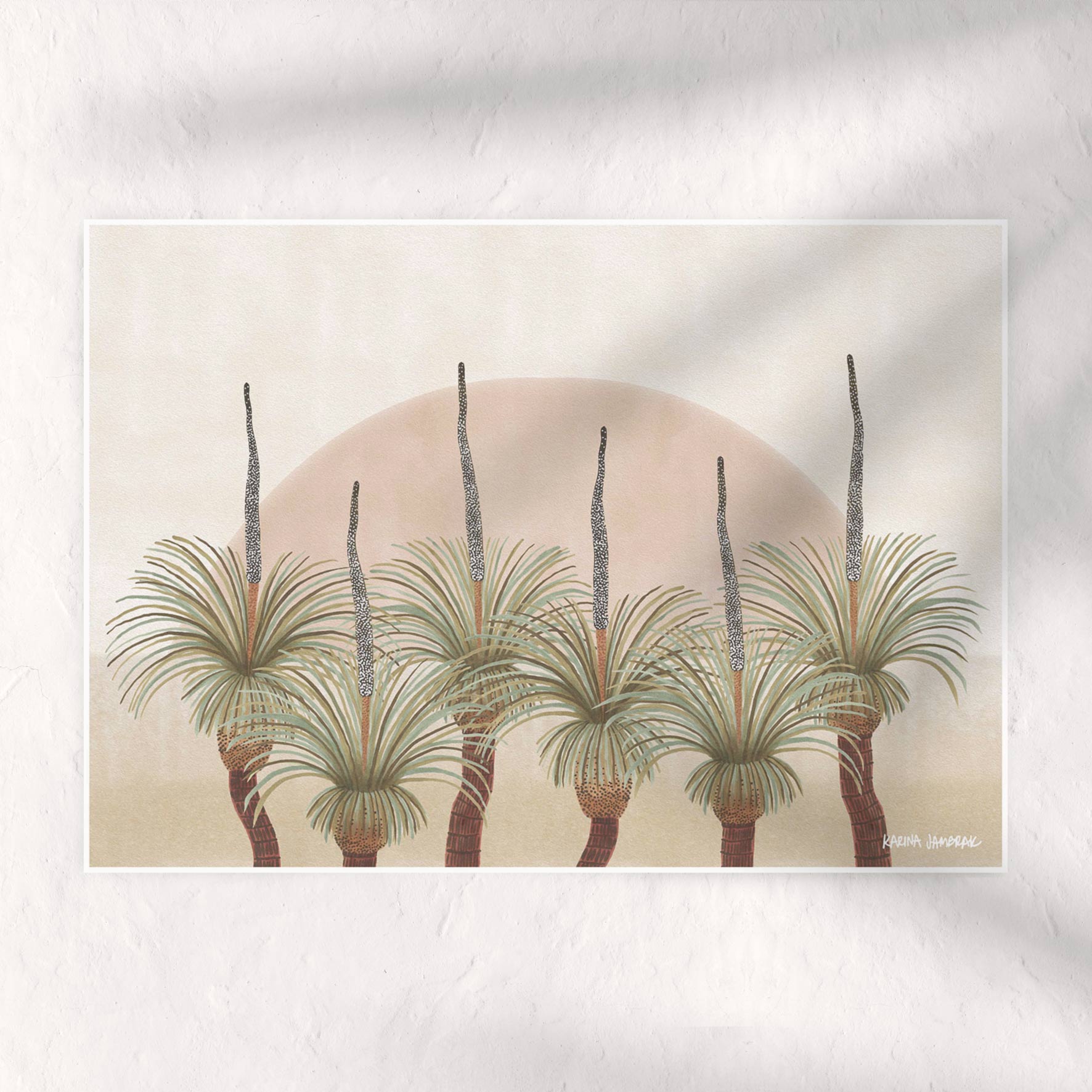 Grass Tree Horizon Landscape Fine Art Print