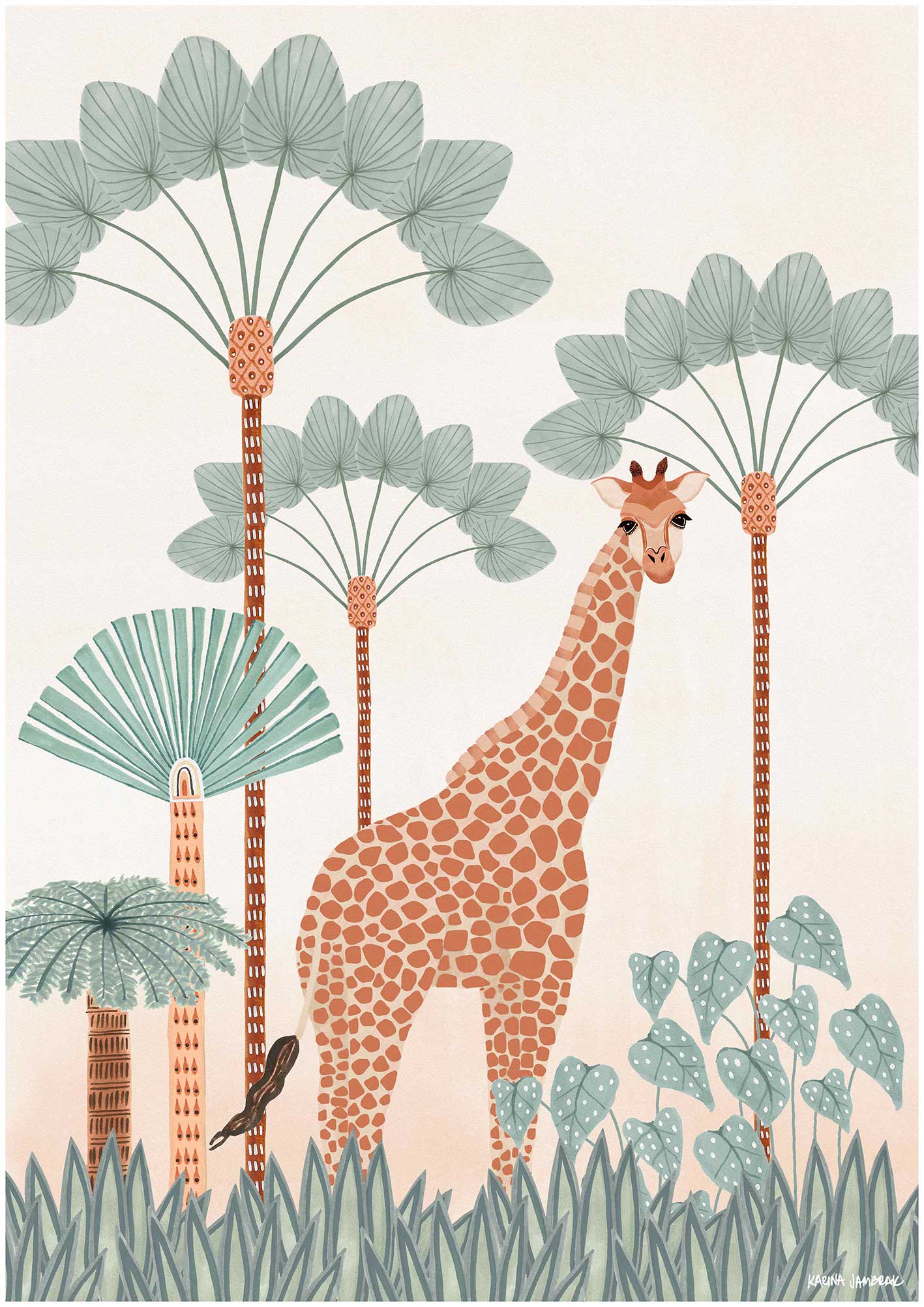 Gala Giraffe Fine Art Print