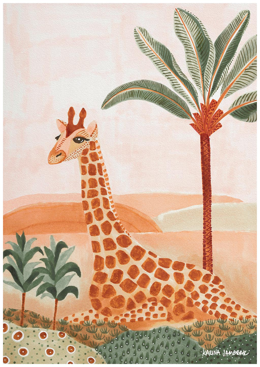 Gigi The Giraffe Fine Art Print