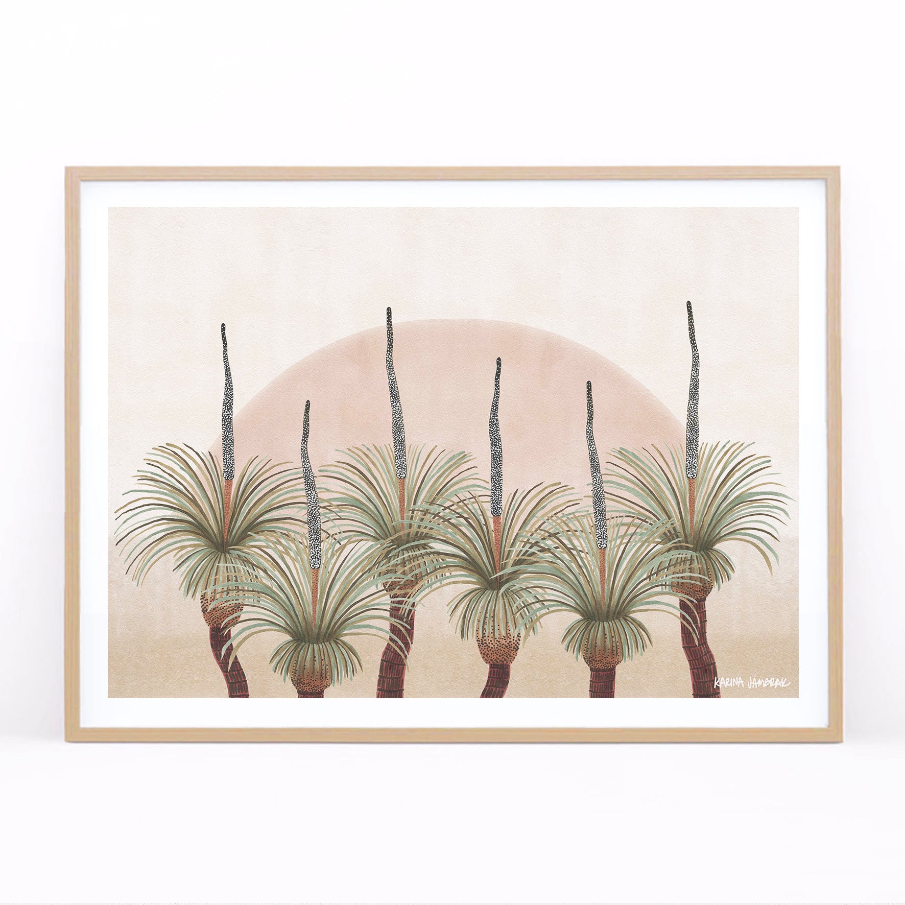 Grass Tree Horizon Landscape Fine Art Print