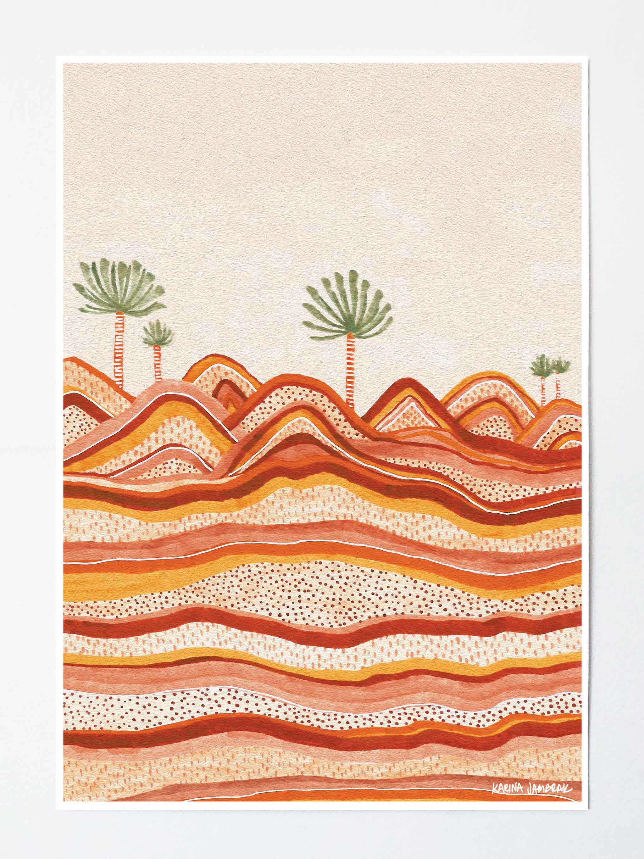 Contoured Lands Fine Art Print