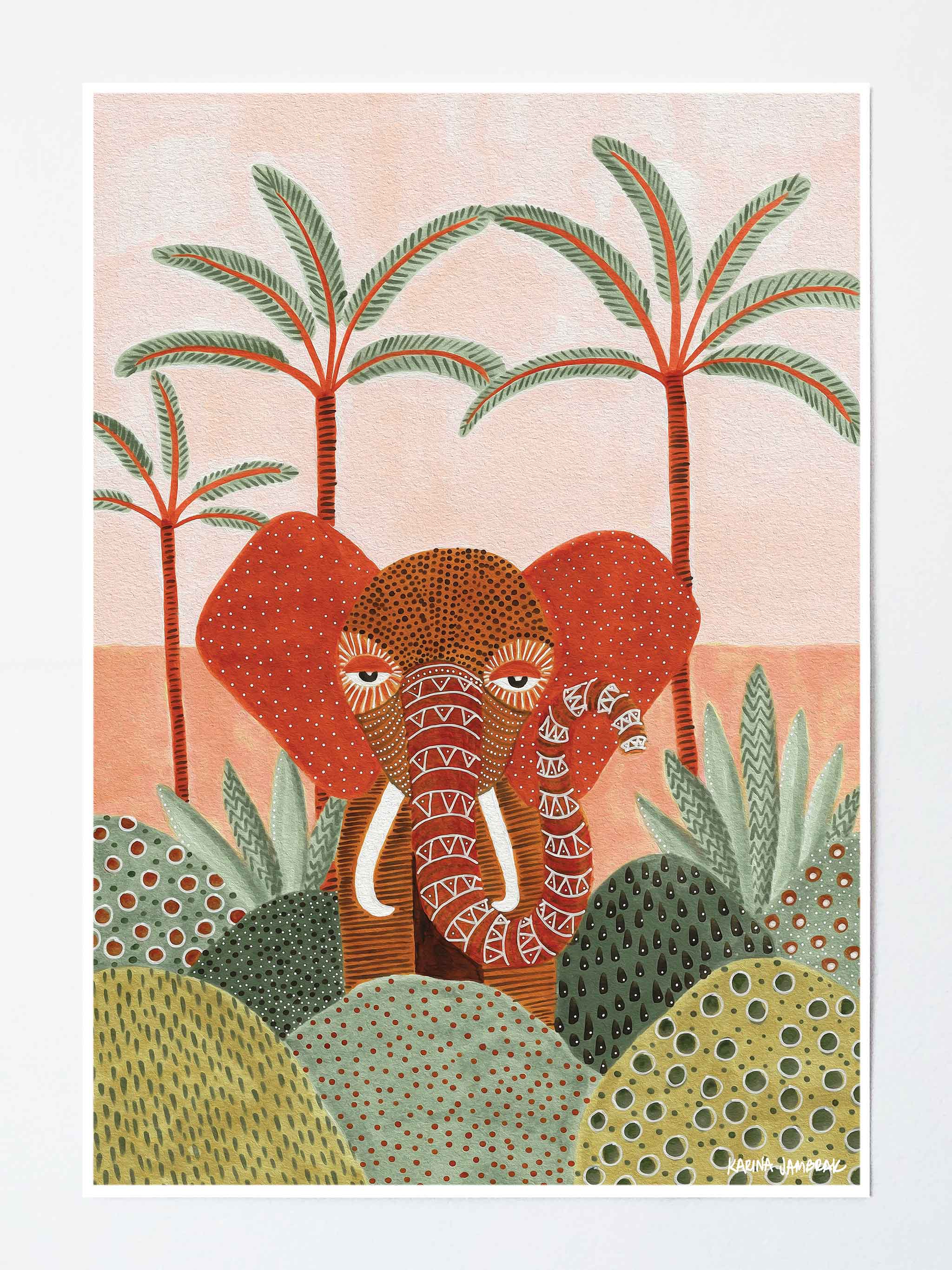 Etta The Elephant Fine Art Print