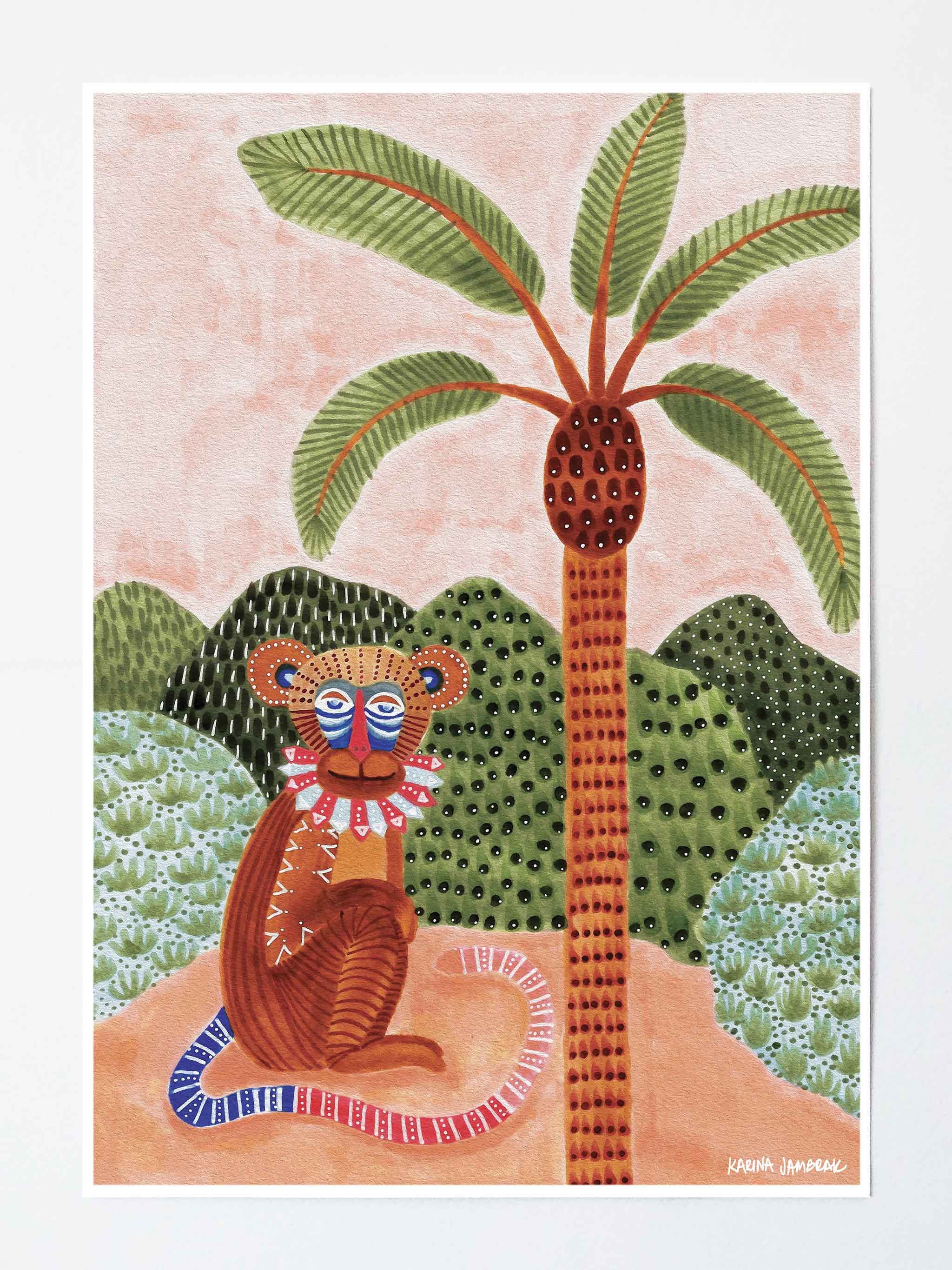 Mekhi The Monkey Fine Art Print